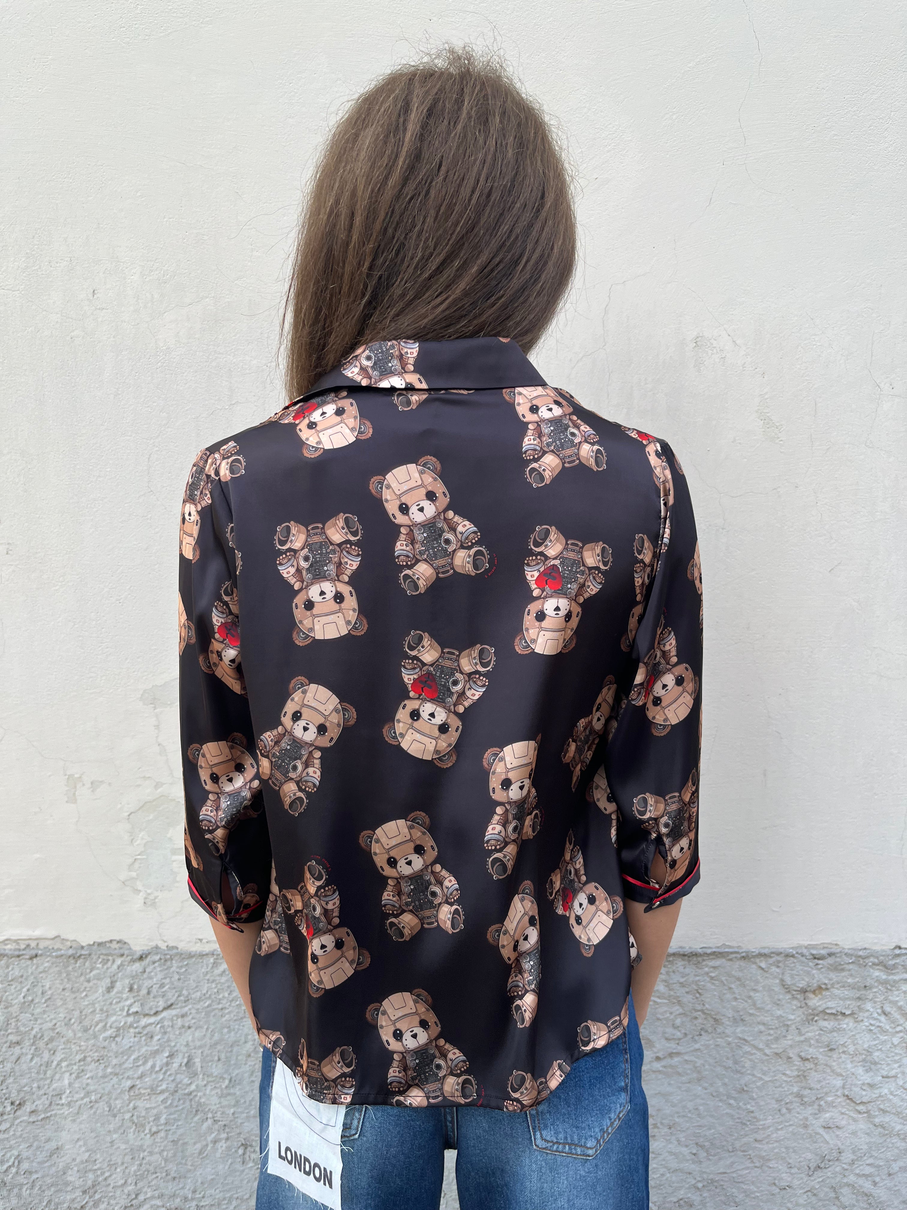 Camicia spoon fantasia orsetto