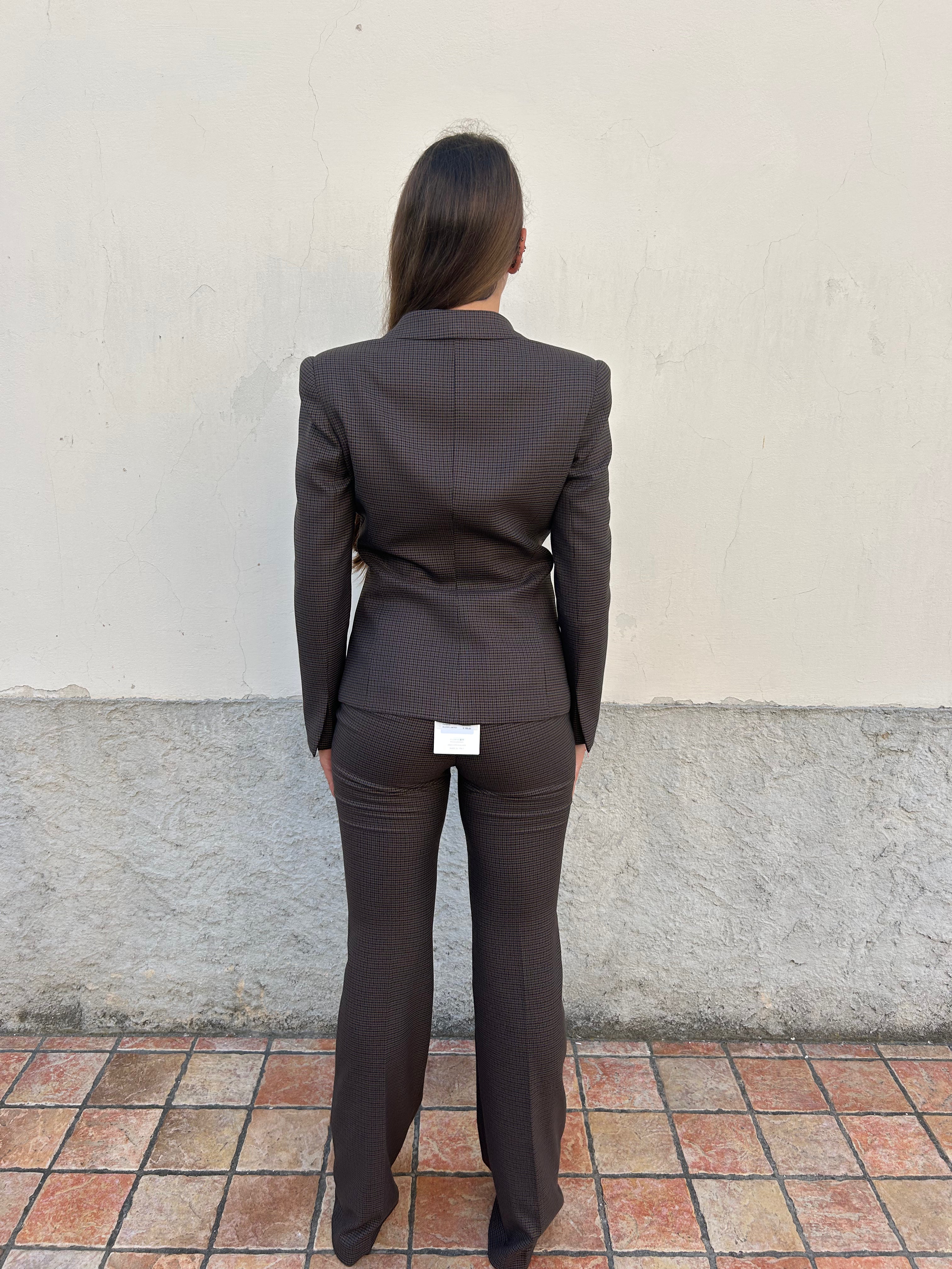 Tailleur Horizon quadretto