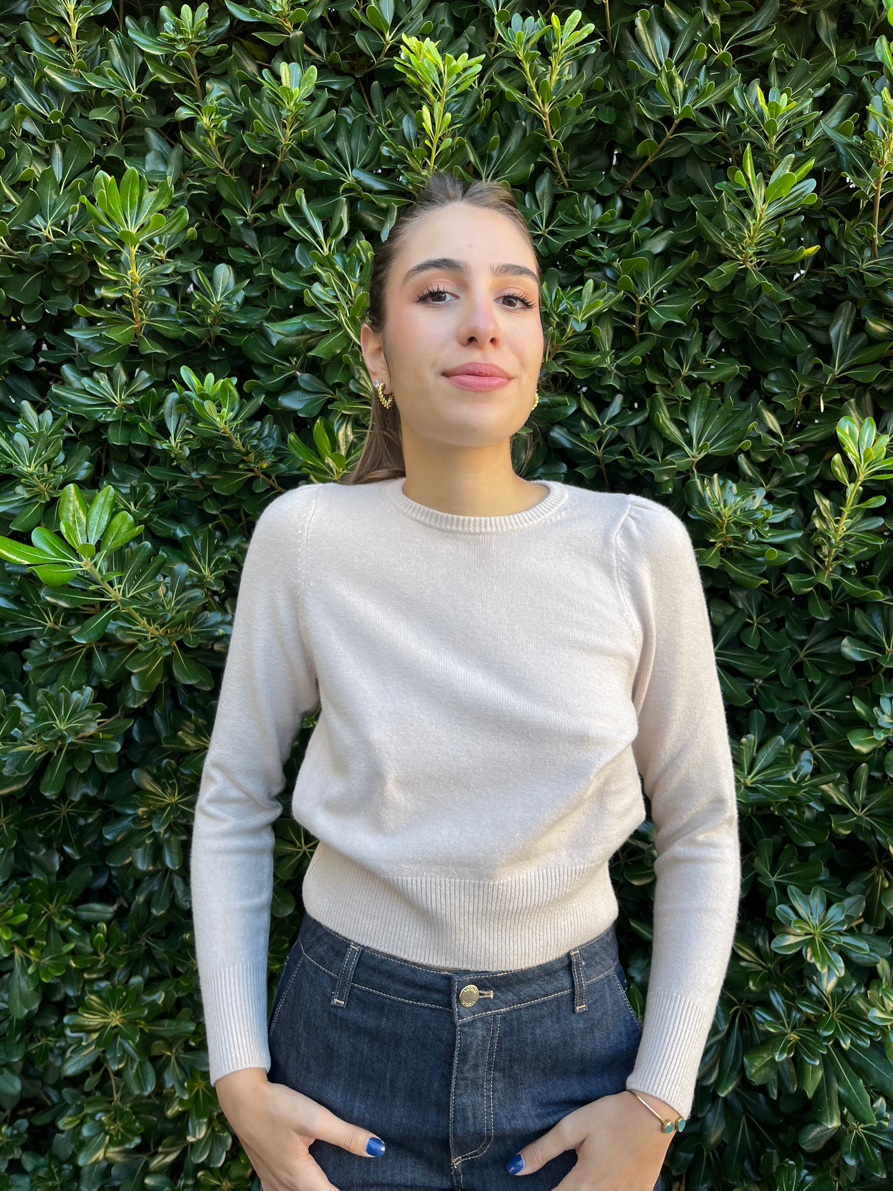 Maglia basica con sbuffo