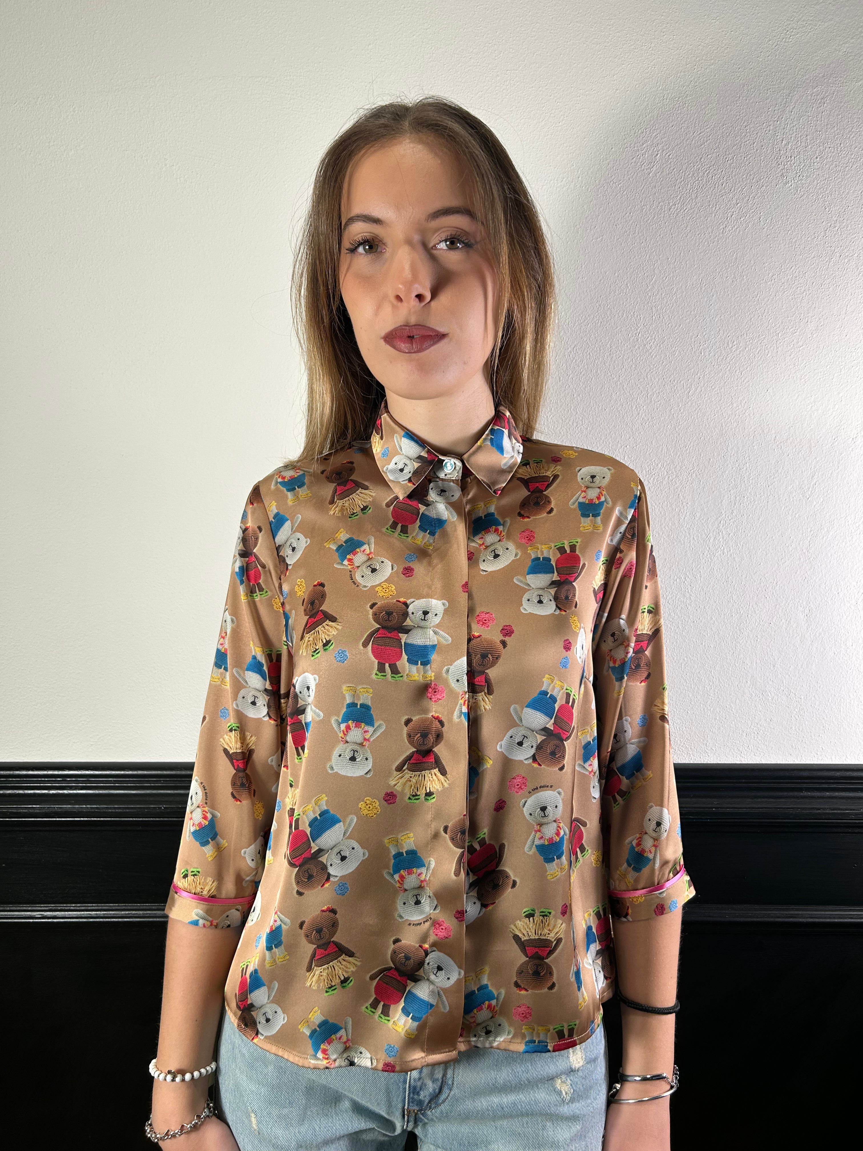 Camicia spoon fantasia orsetti crochet