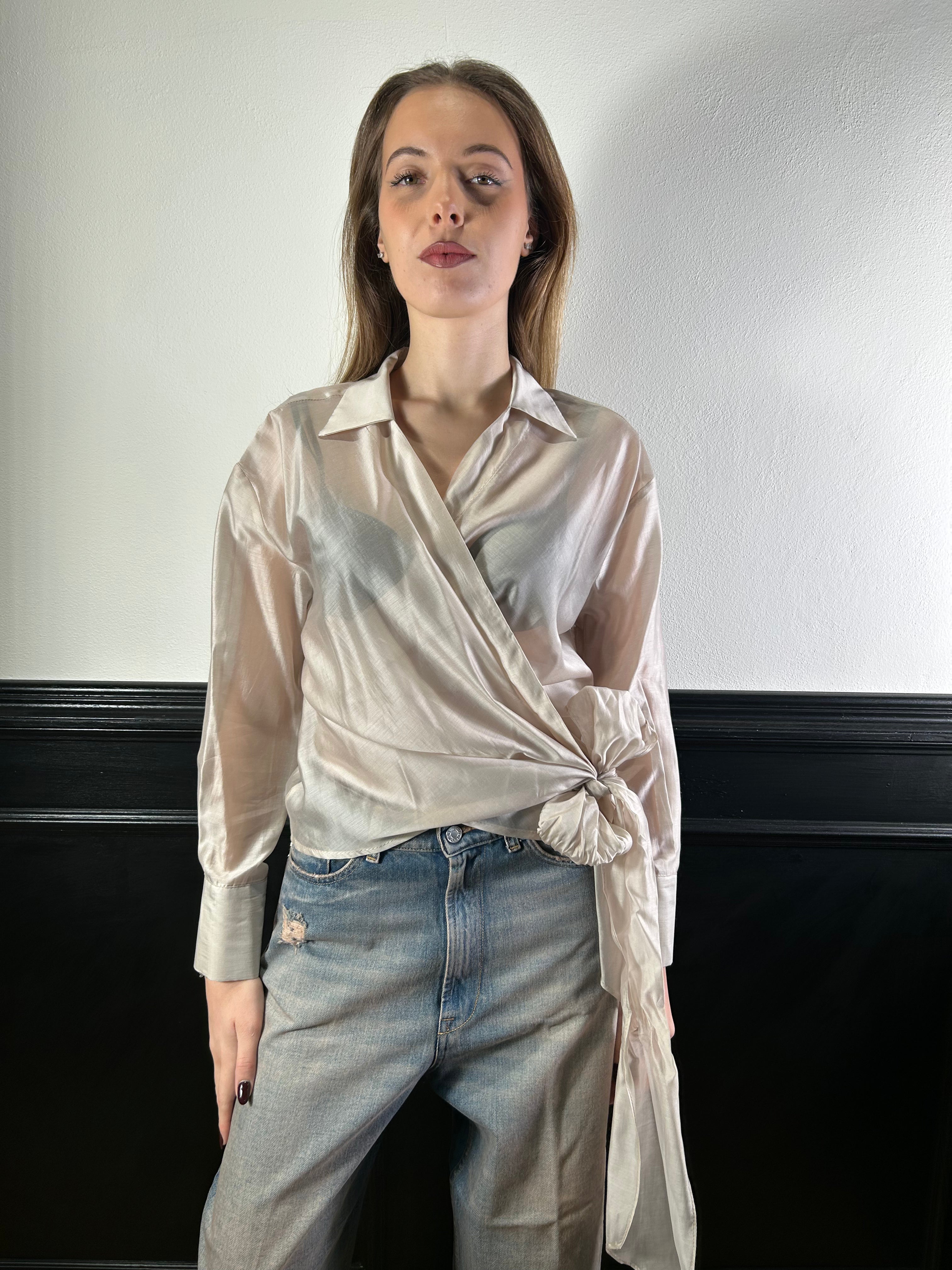 Camicia a portafoglio in organza