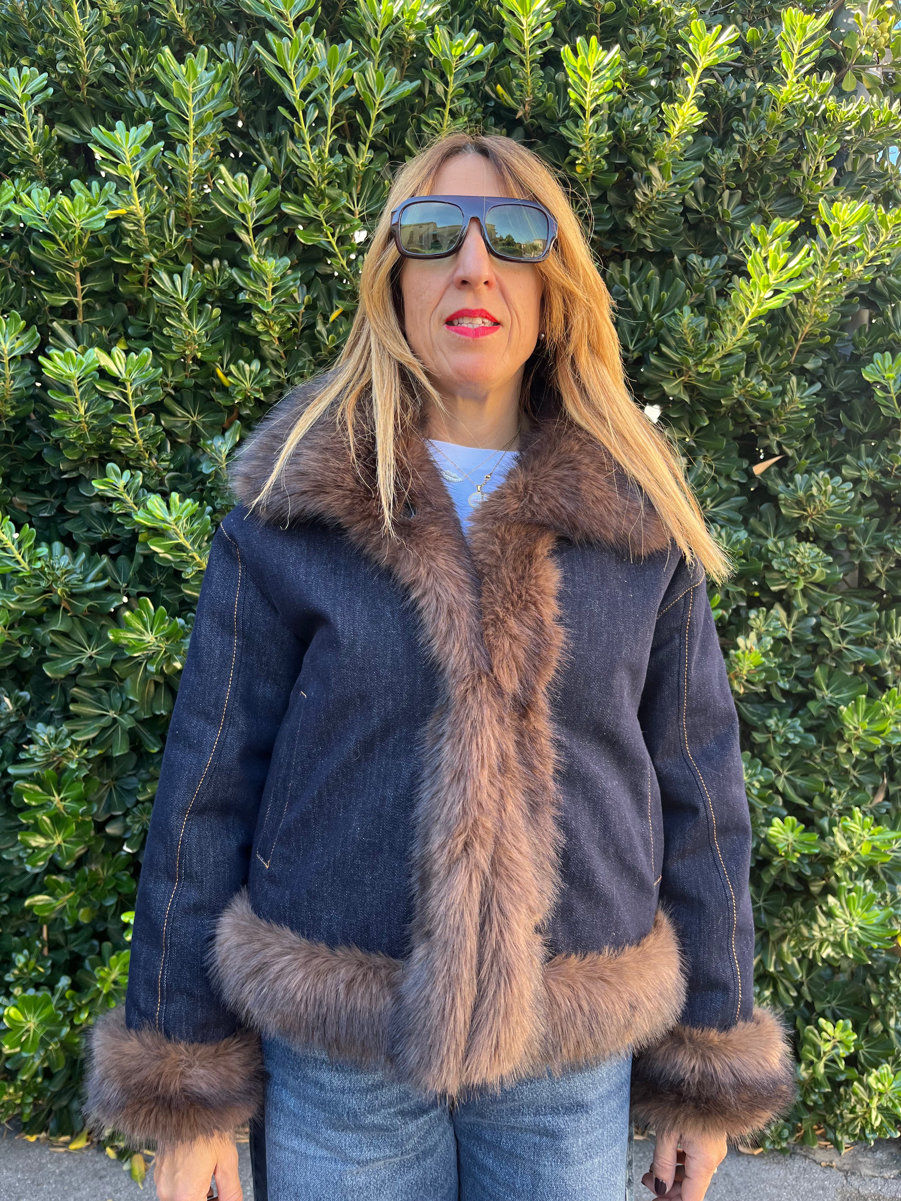 Giubbotto in denim double face