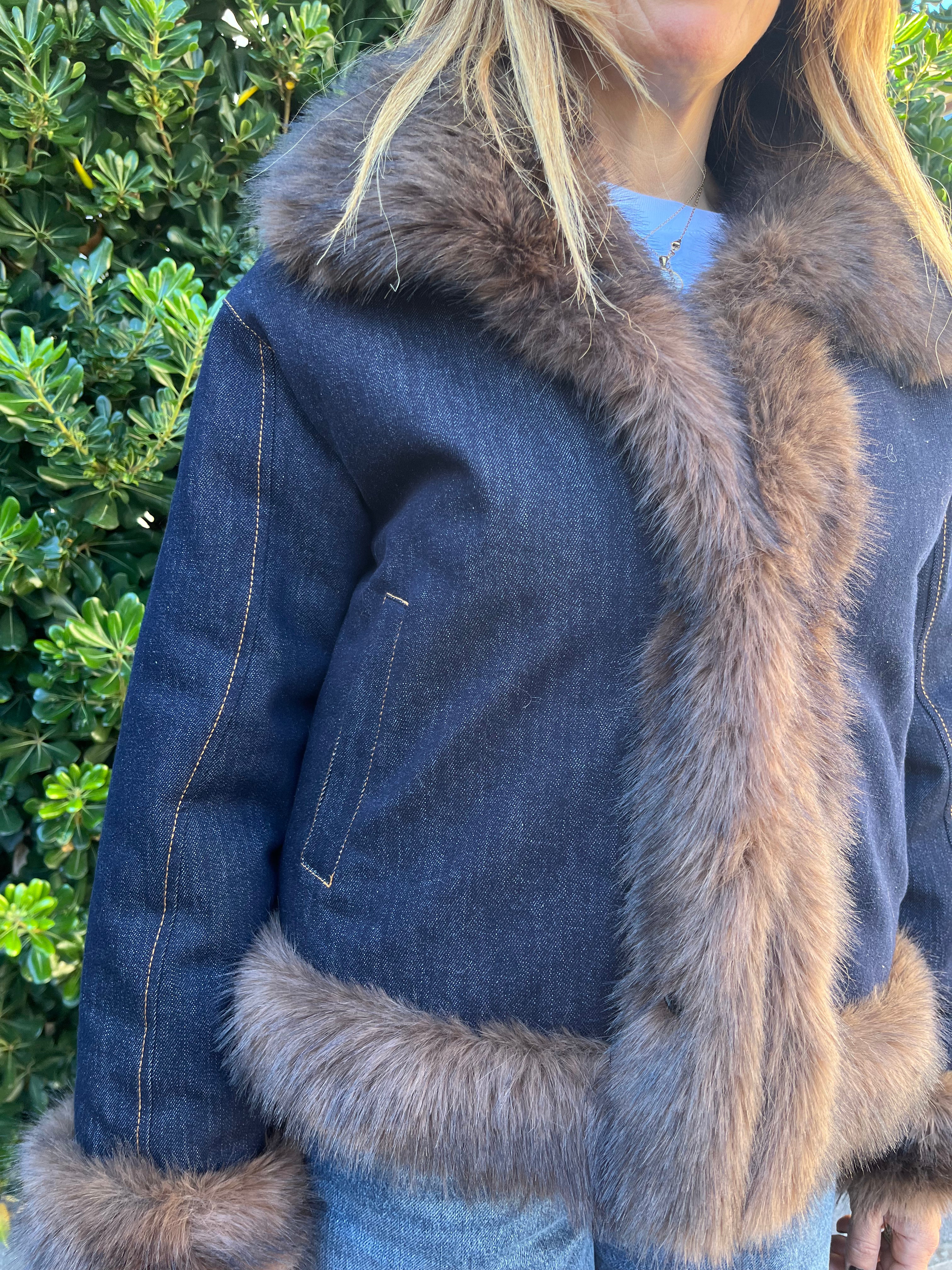 Giubbotto in denim double face