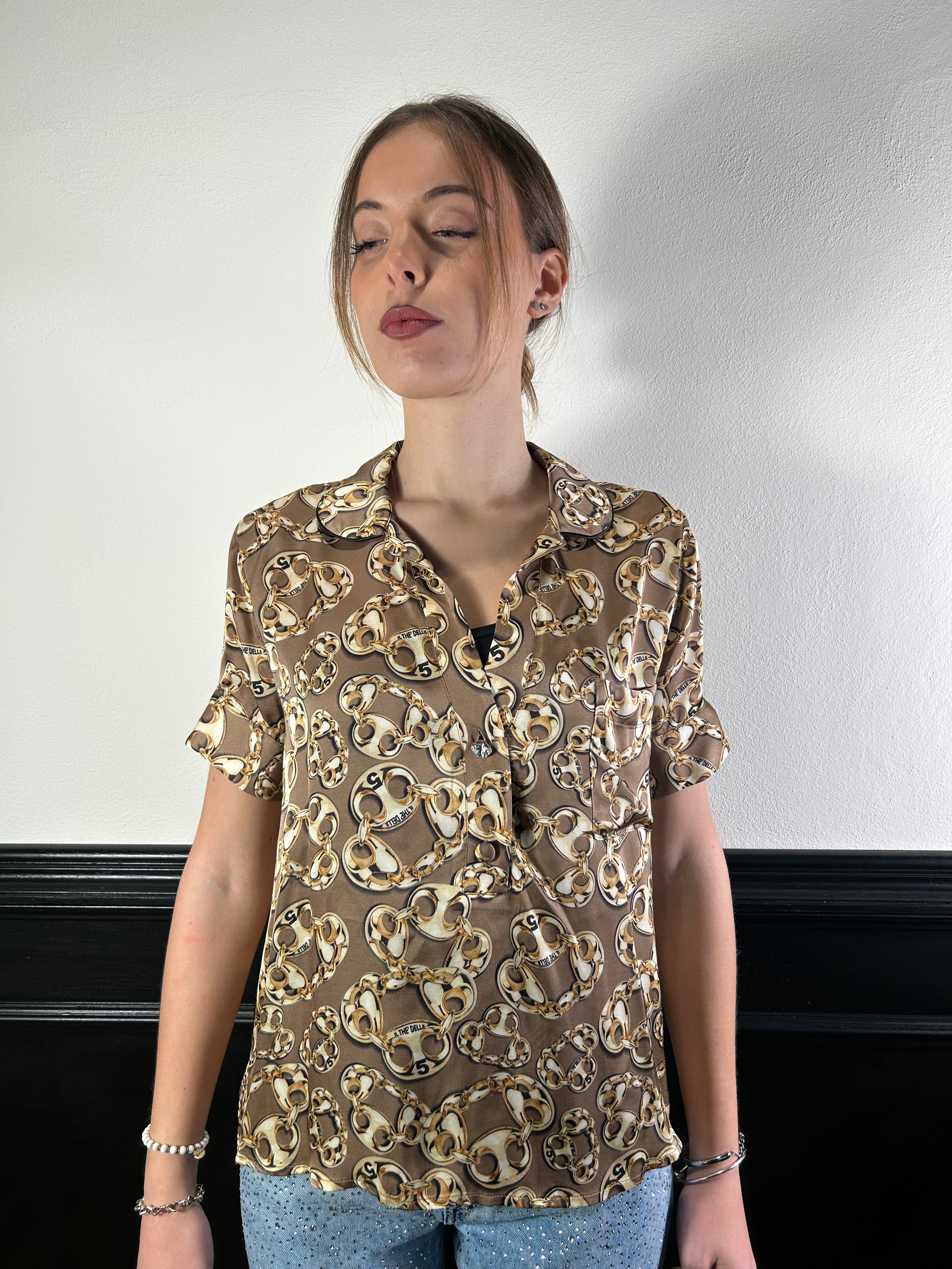 Camicia fluida fantasia catena