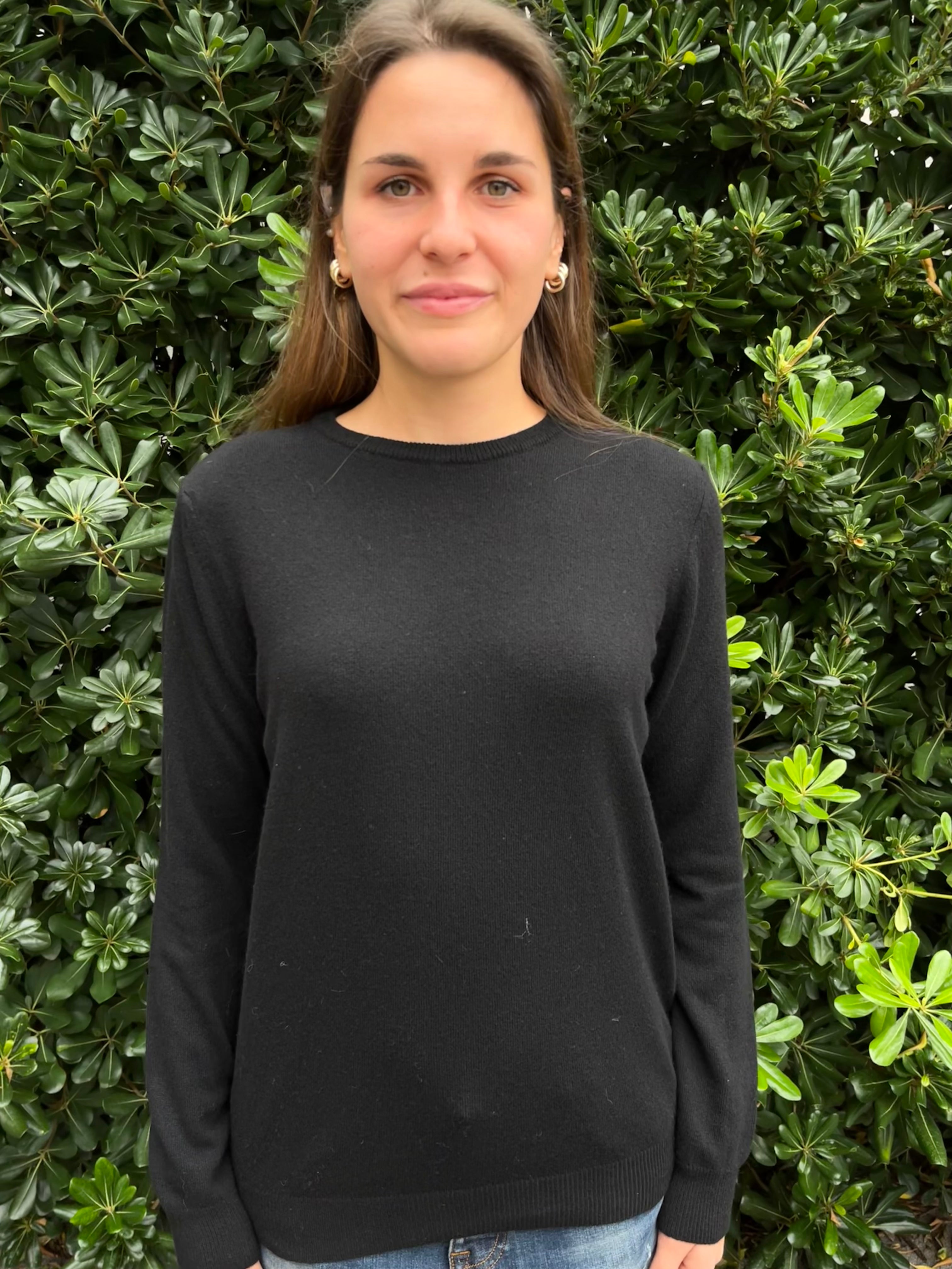 Pull girocollo misto lana