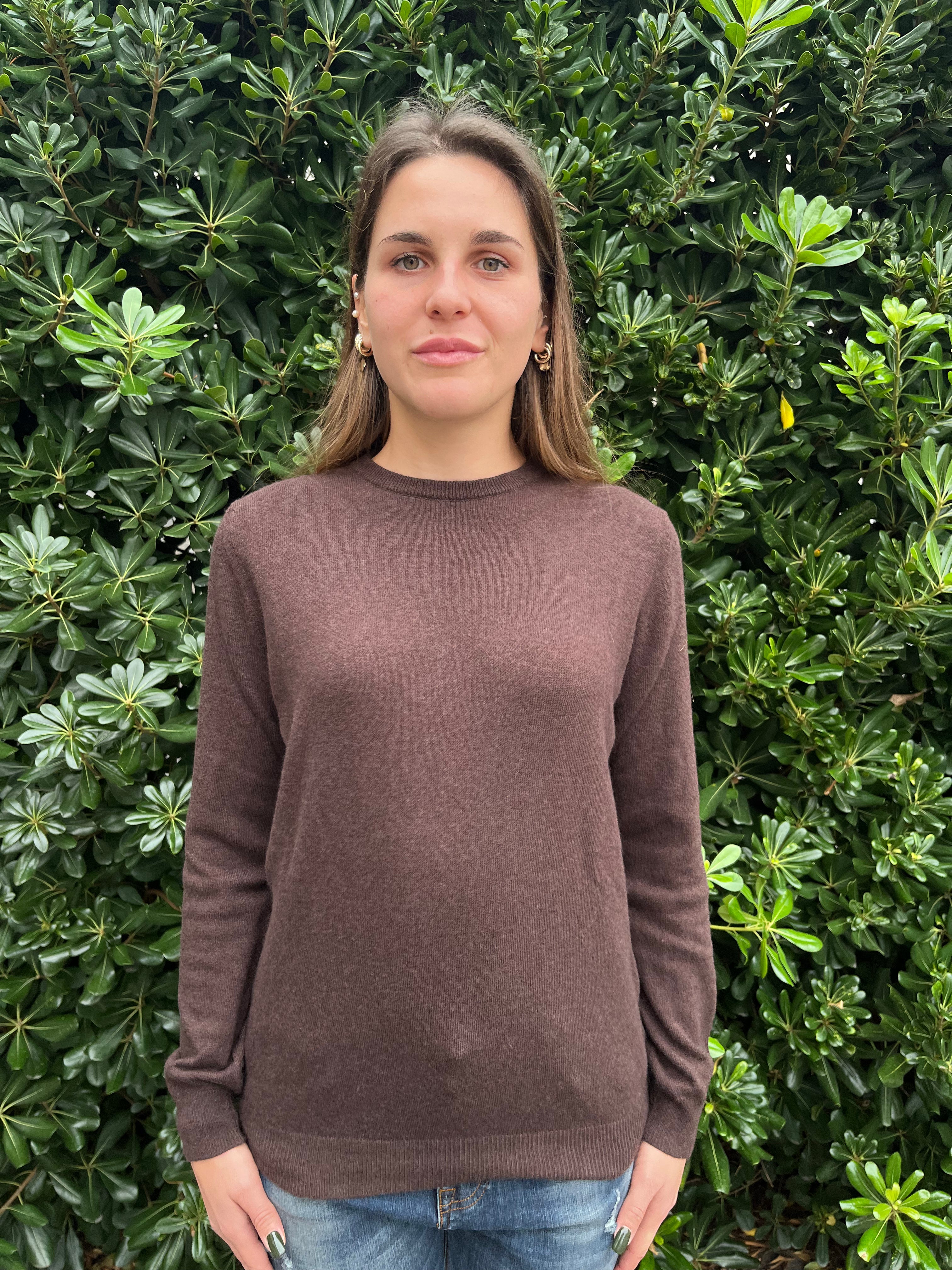 Pull girocollo misto lana