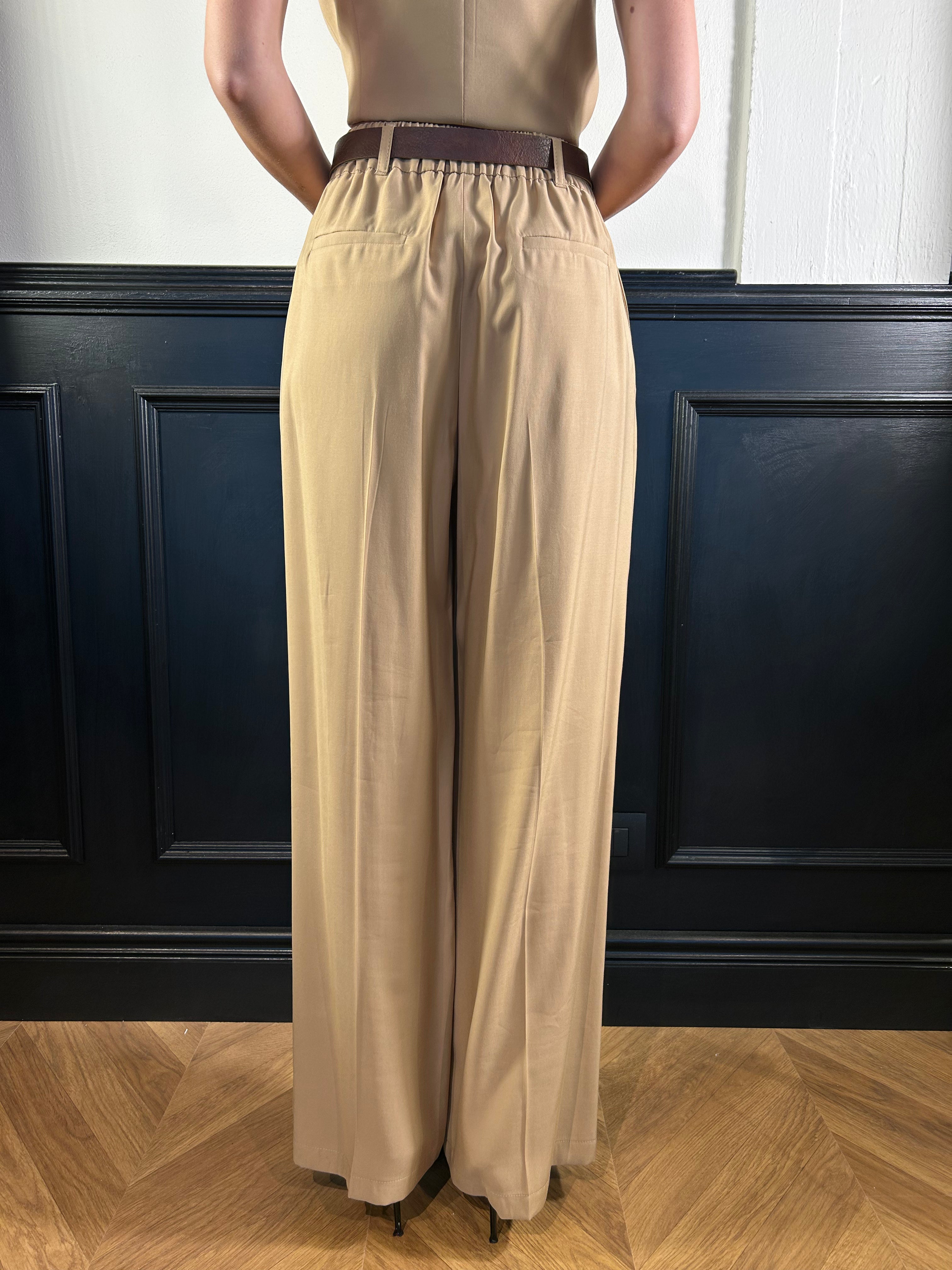 Pantalone Preziosa palazzo con cintura