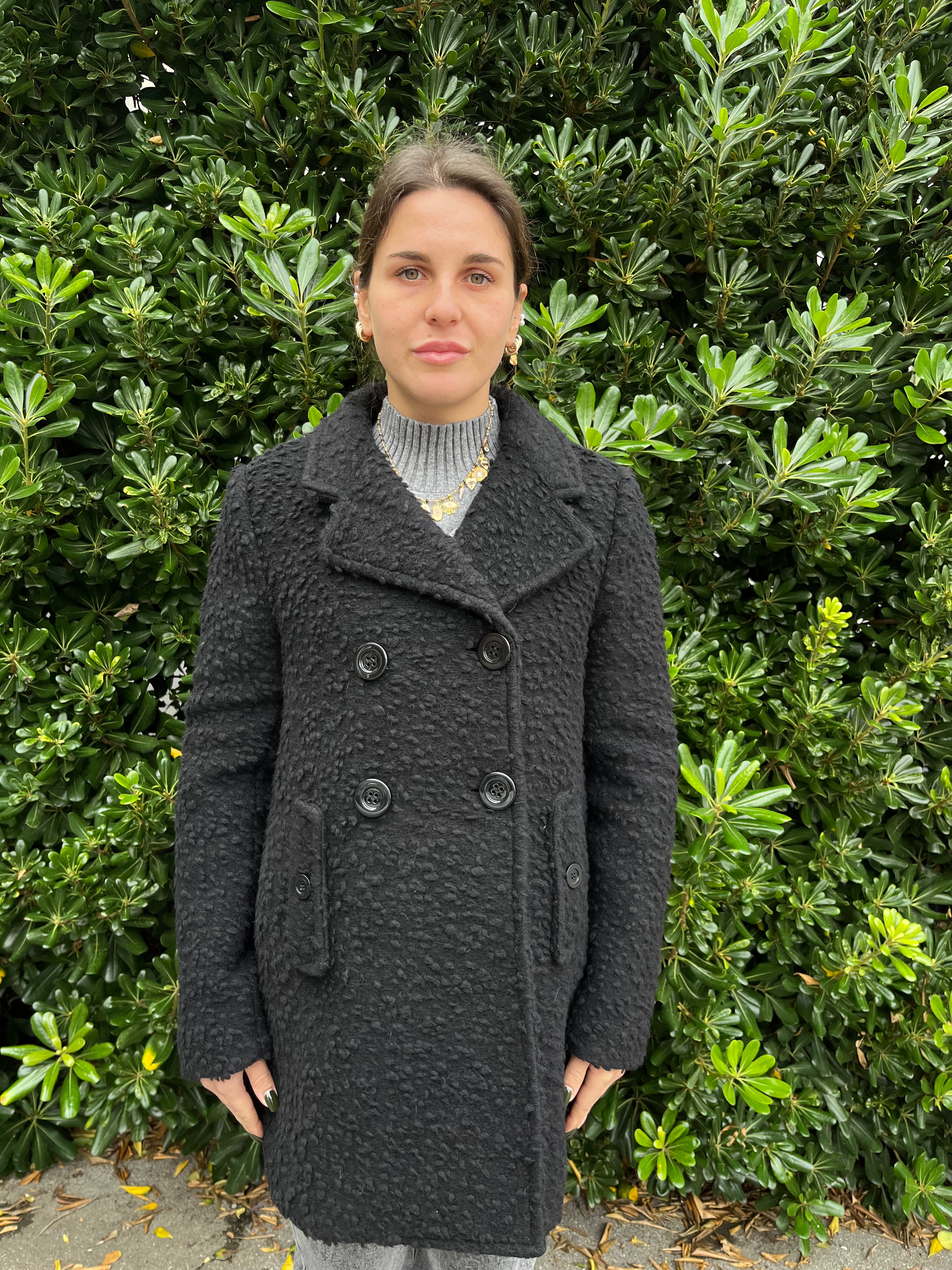 Cappotto bouclé doppiopetto