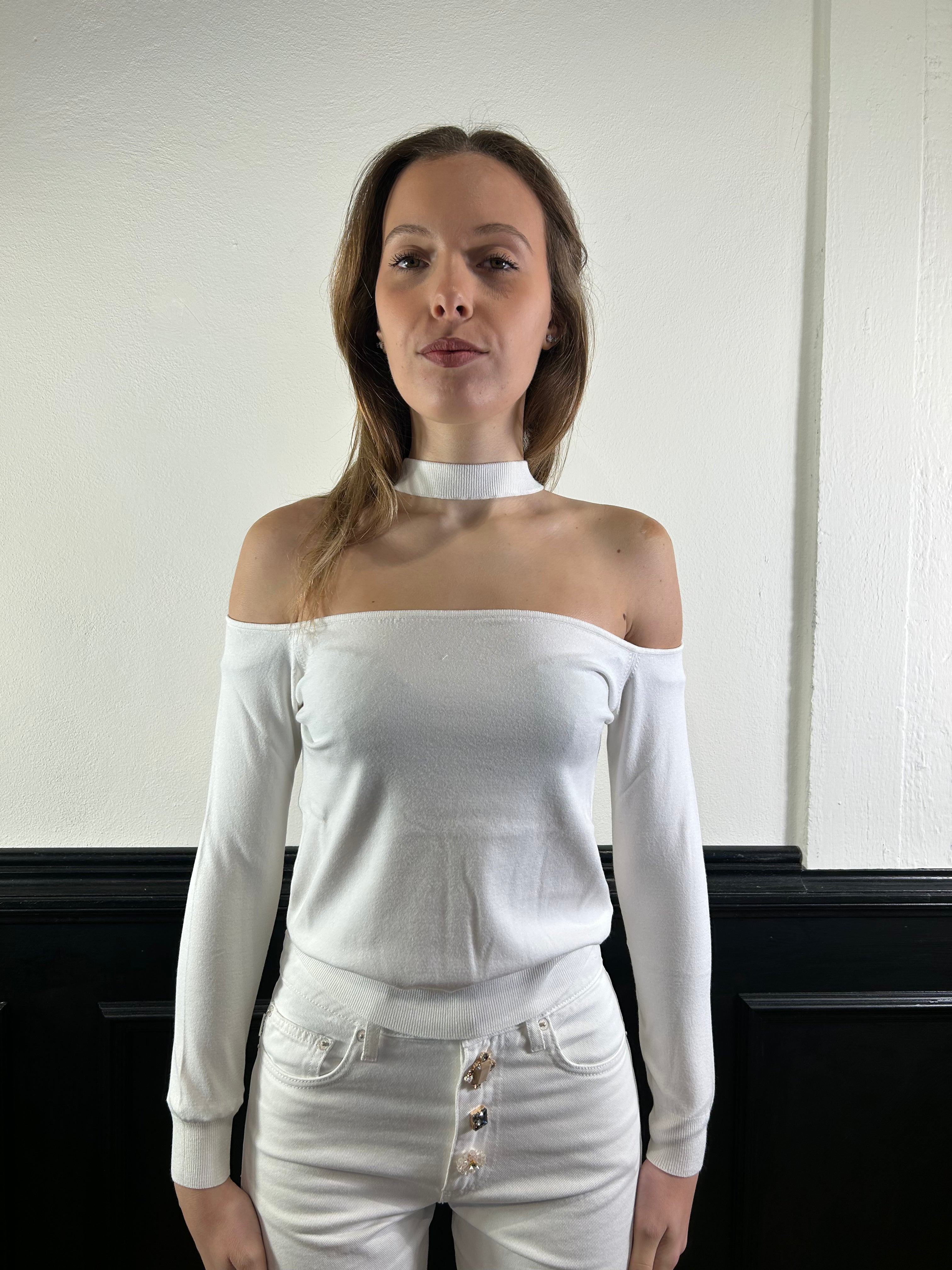 Maglia scollo a barca