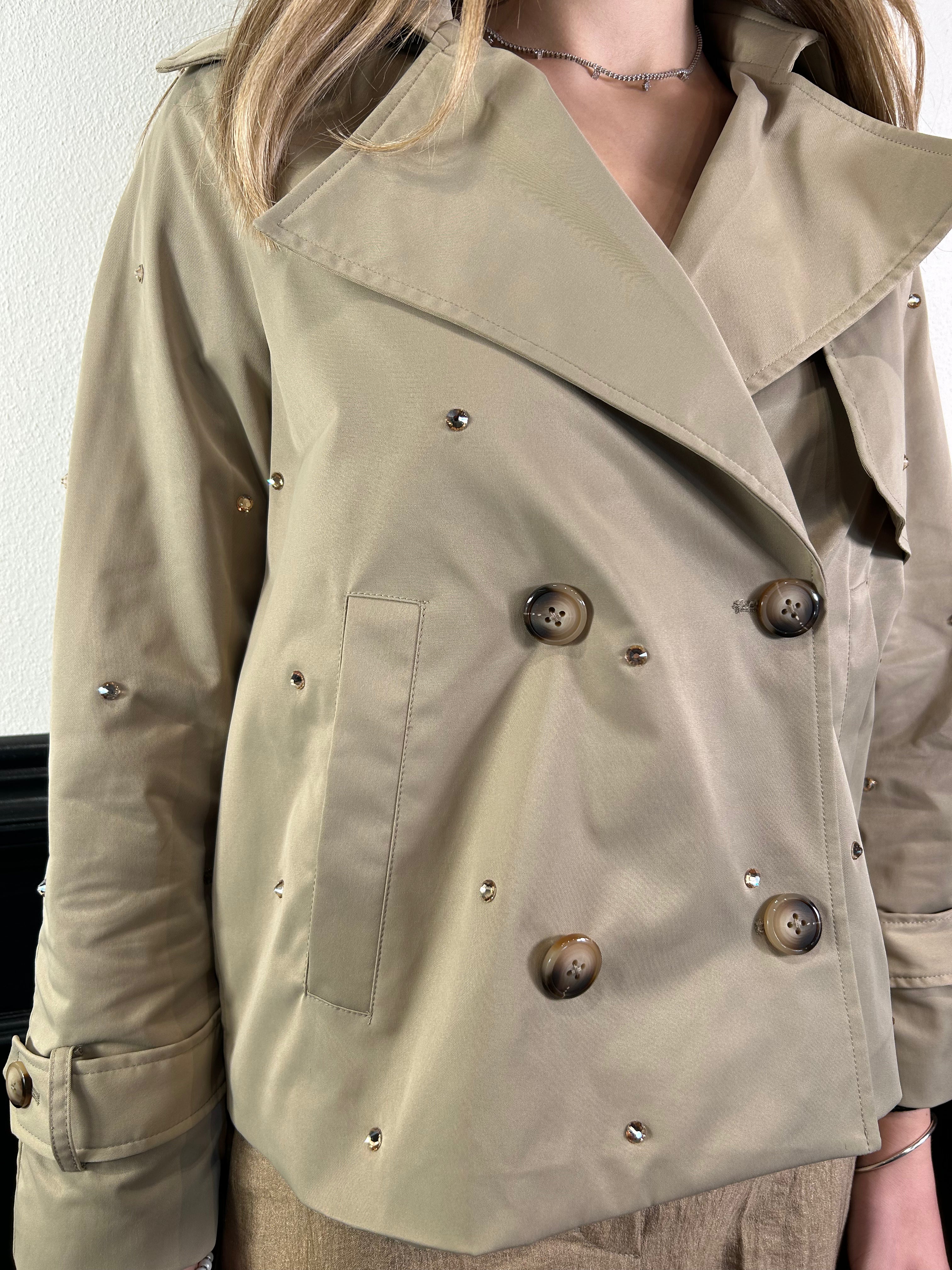 Trench corto diamanti