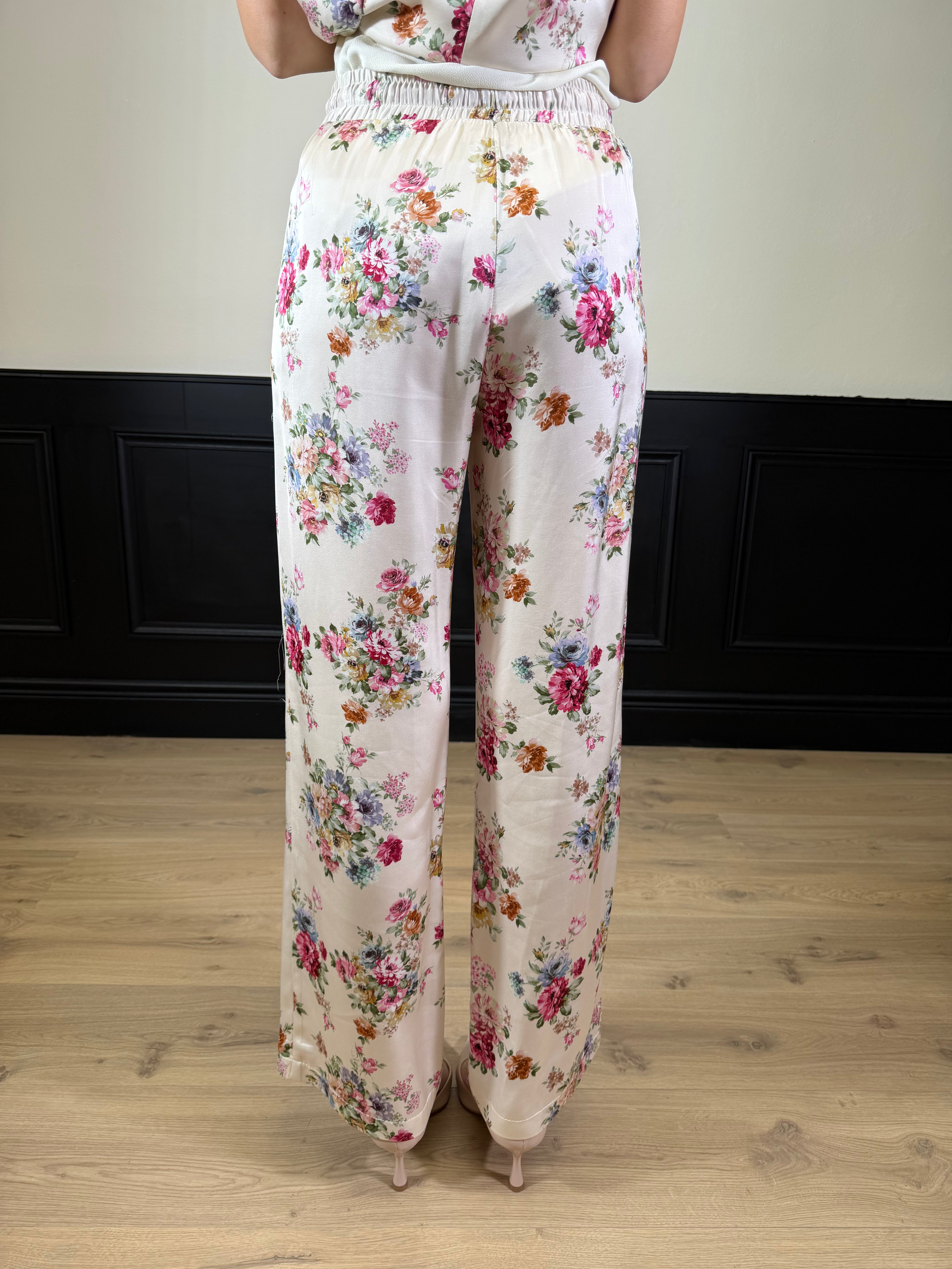 Pantalone palazzo fantasia floreale