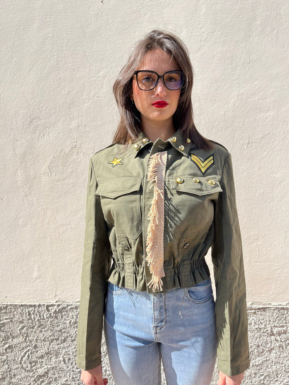 Giacca militare vintage army crop