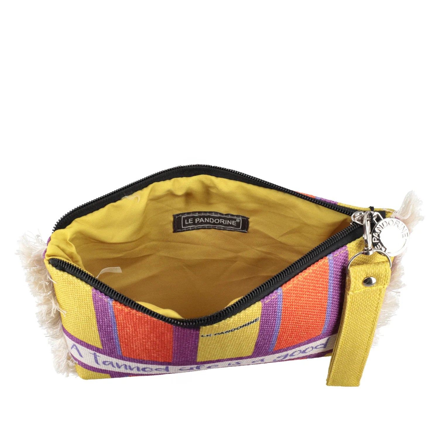 Pochette mare righe con scritta