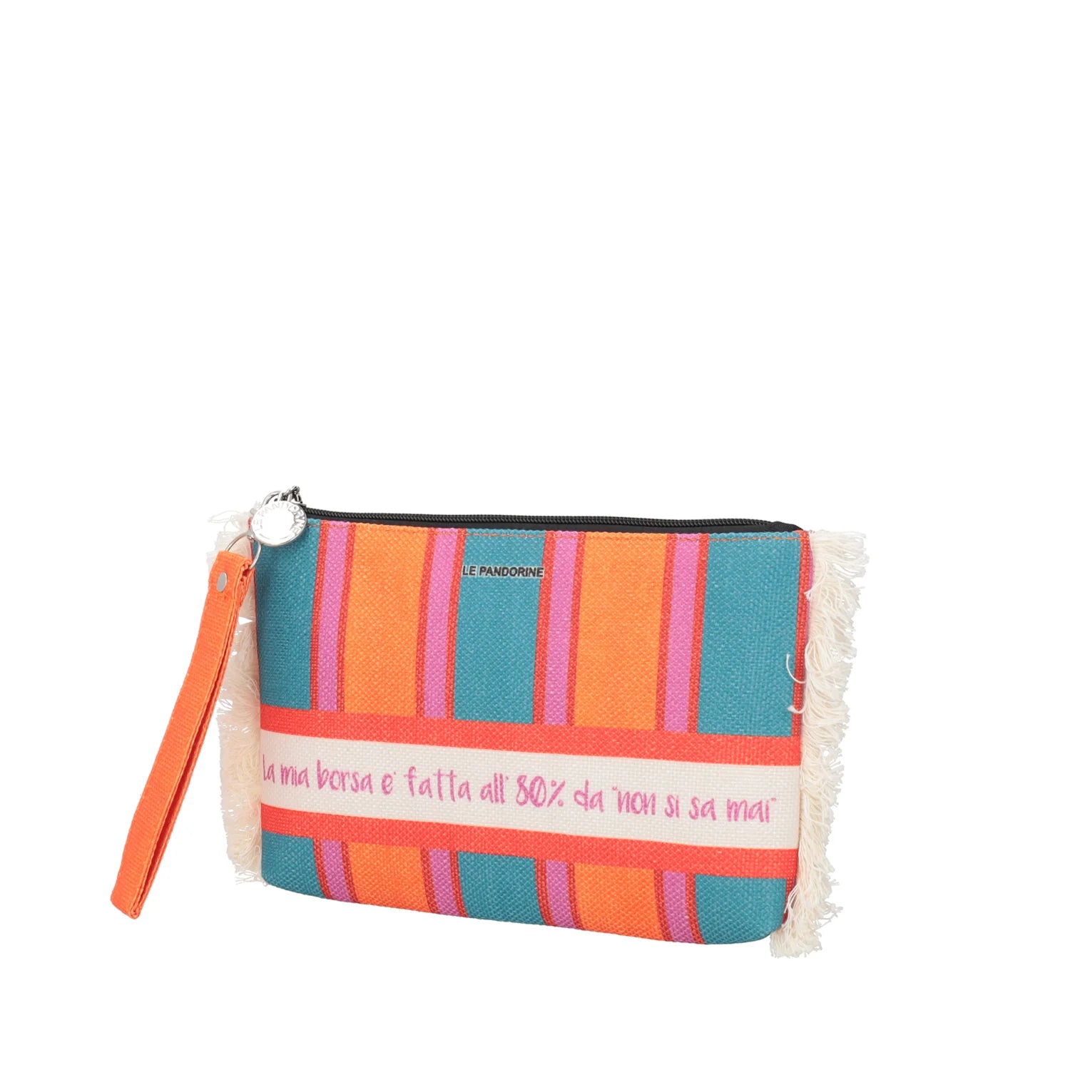 Pochette mare righe con scritta