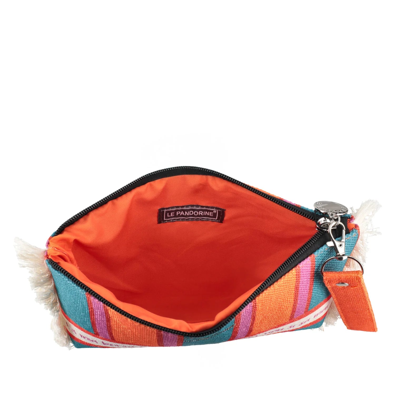 Pochette mare righe con scritta
