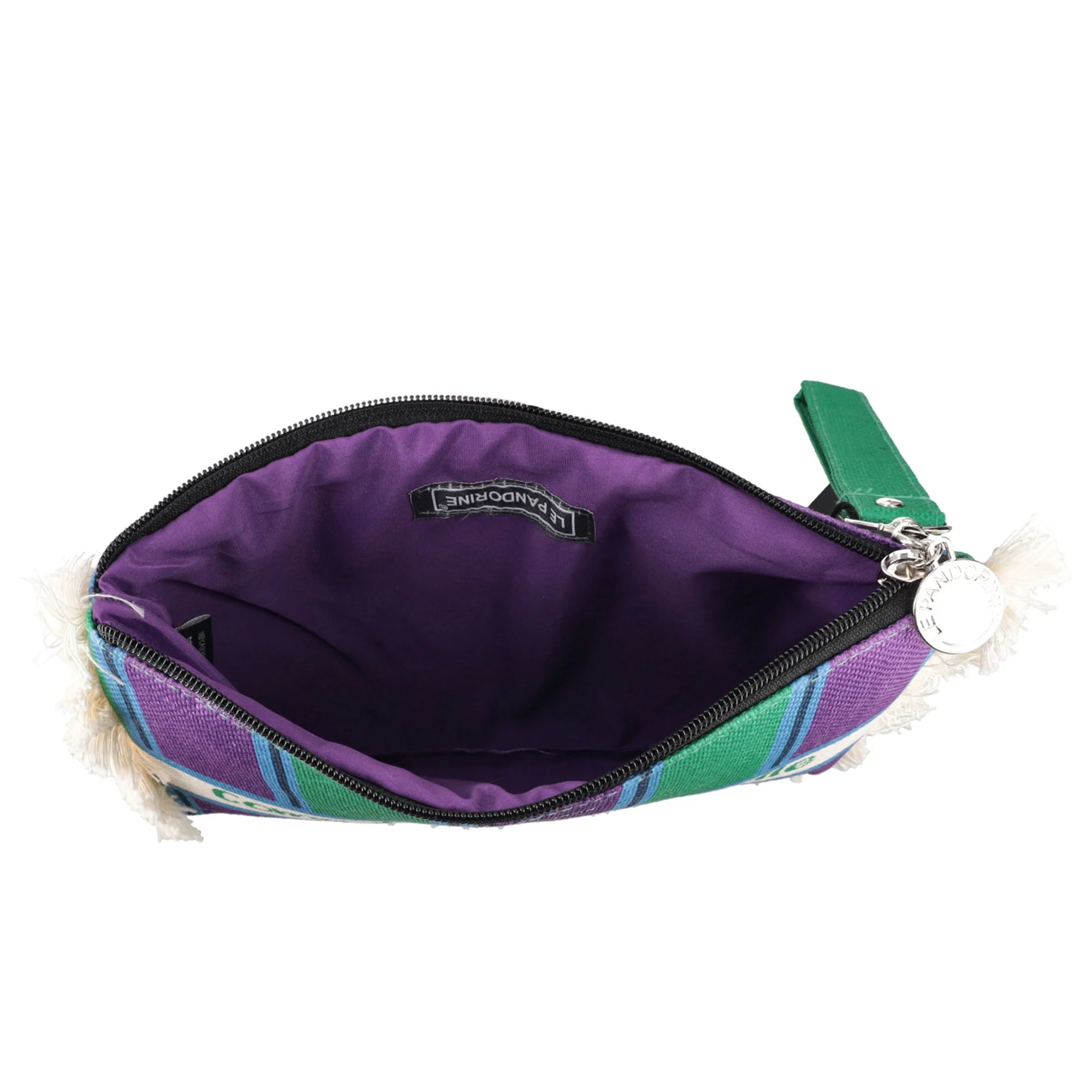 Pochette mare righe con scritta