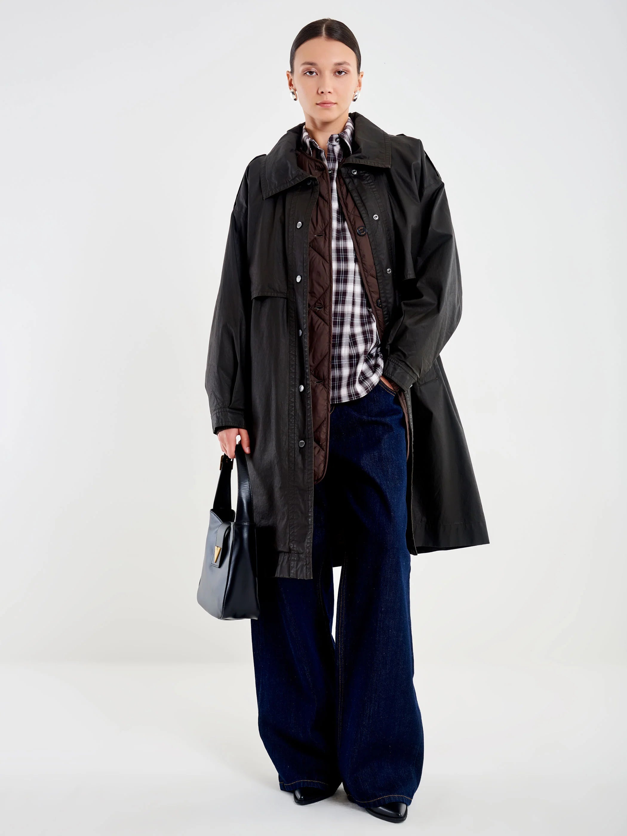 Trench Cerato con Interno Staccabile