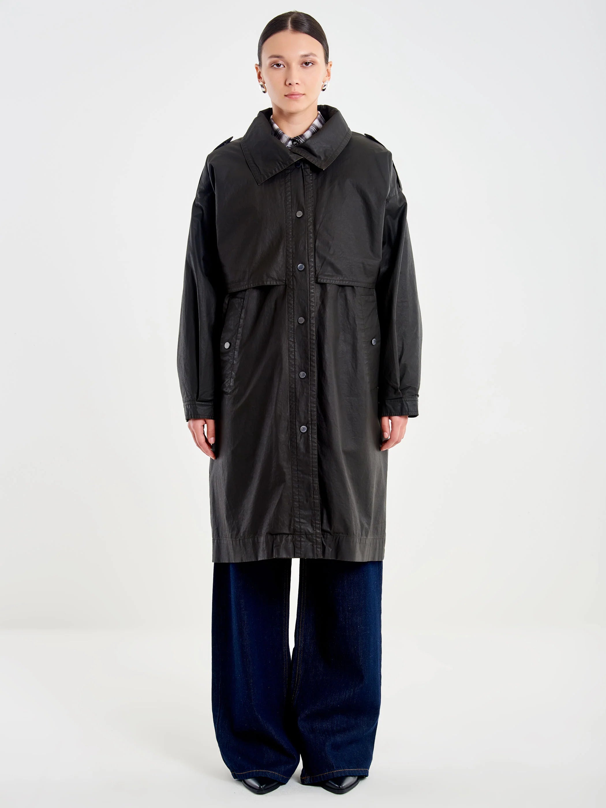 Trench Cerato con Interno Staccabile