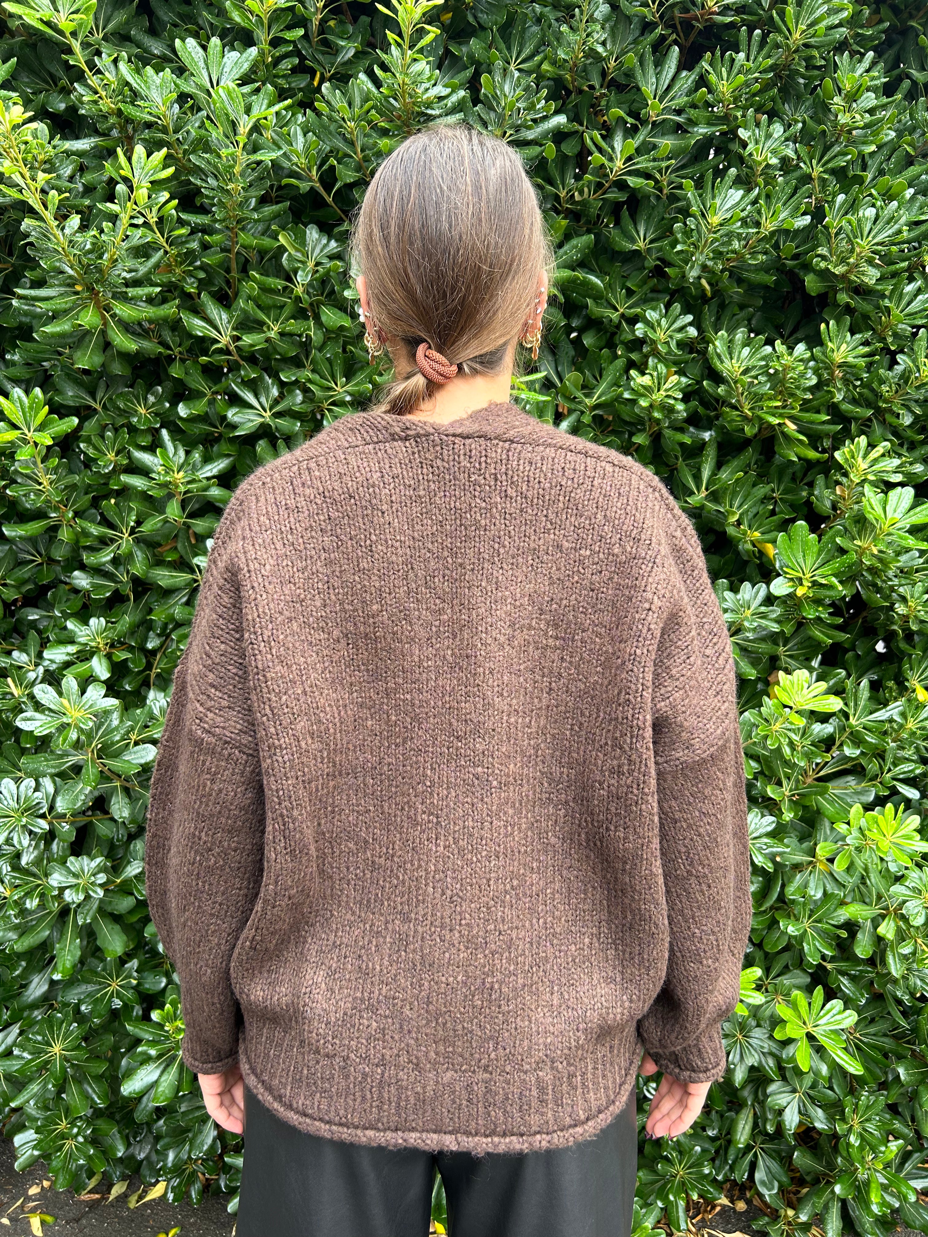 Maxi cardigan con bottoni