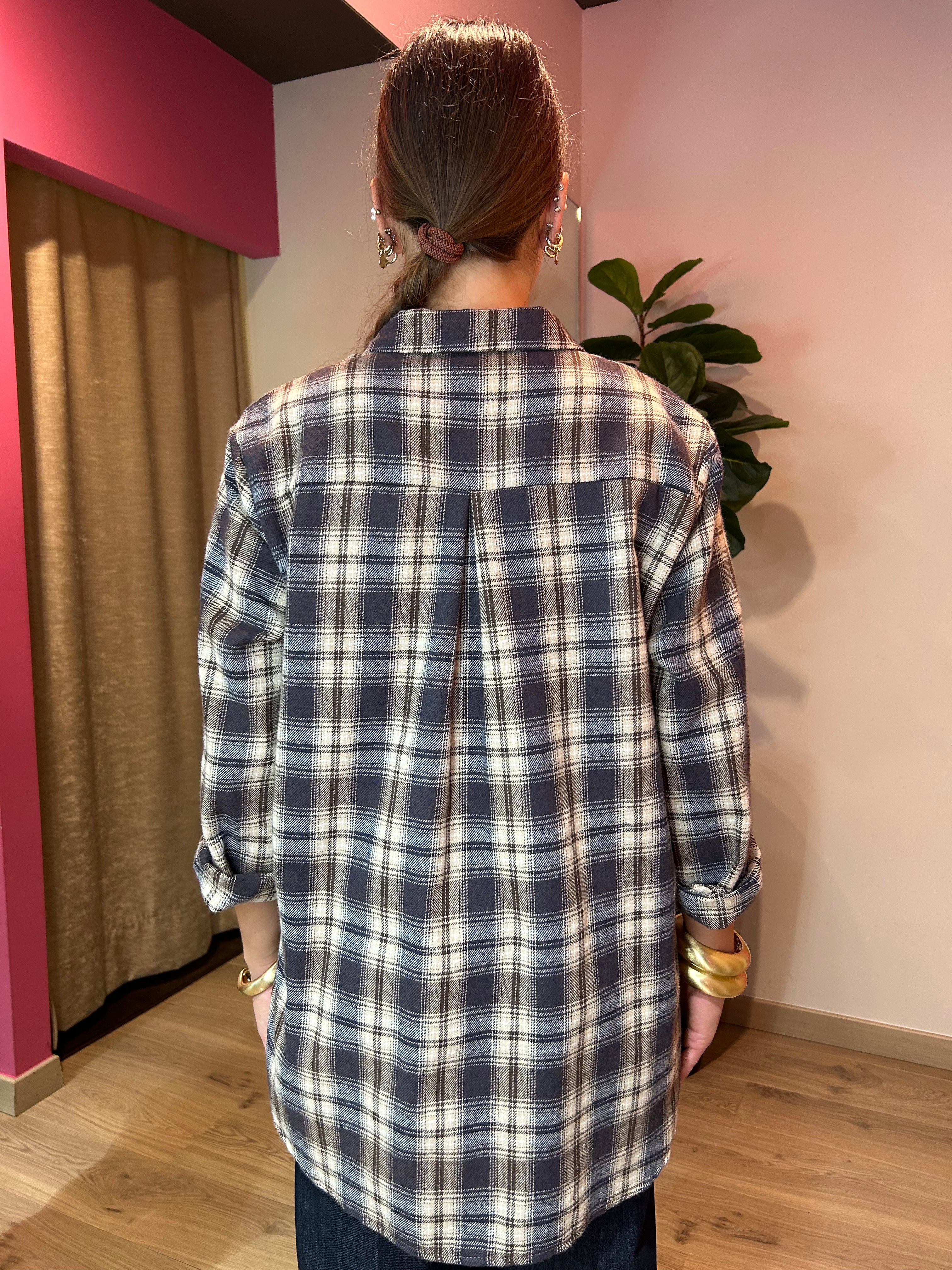 Camicia check "sfumata"