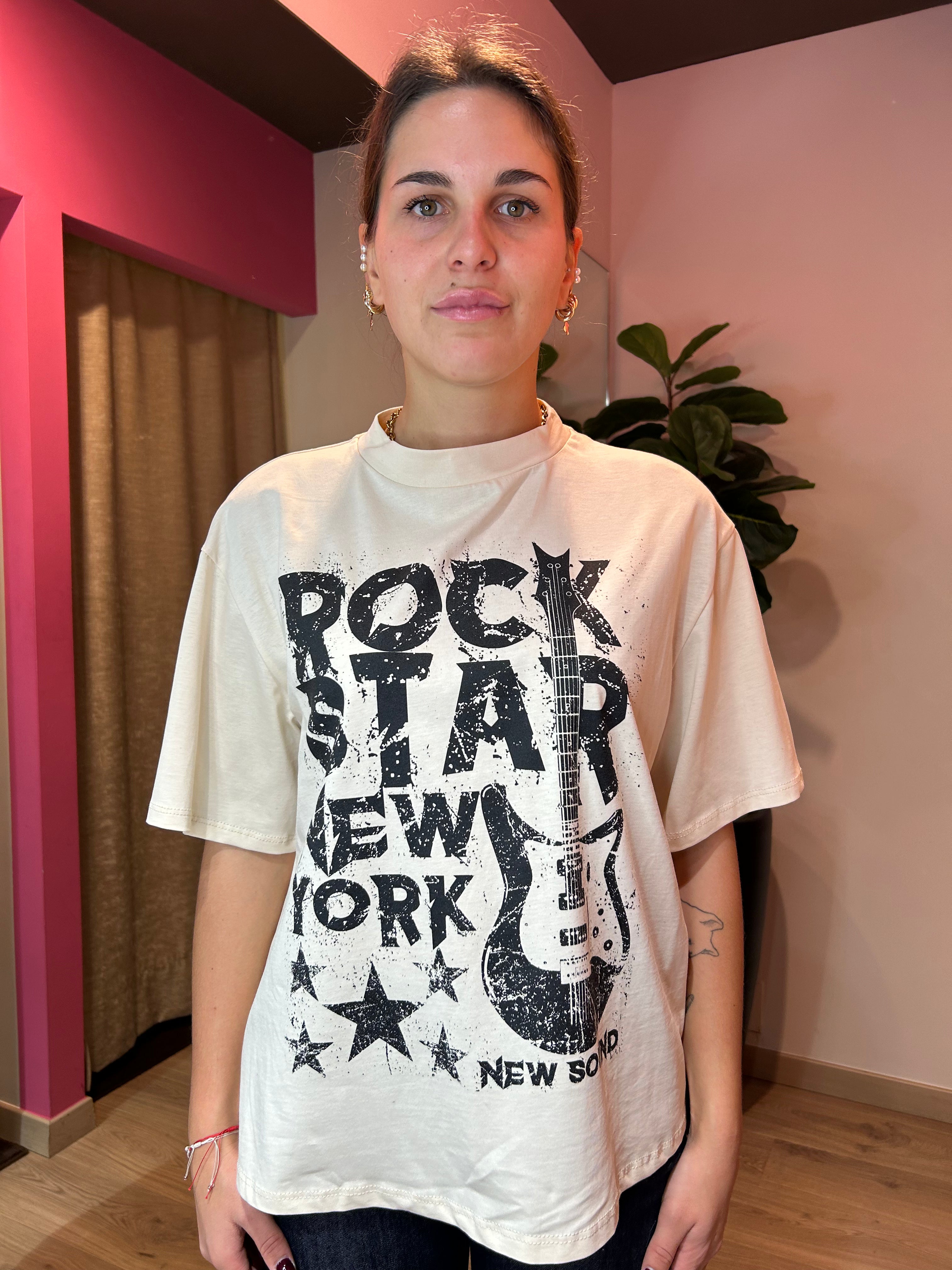 Camicia check con t-shirt stampa