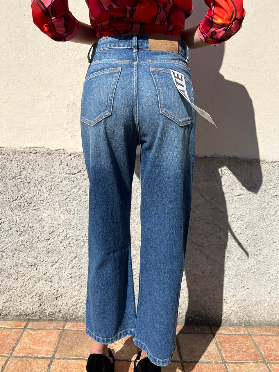 Jeans modello Kate straight cropped fit