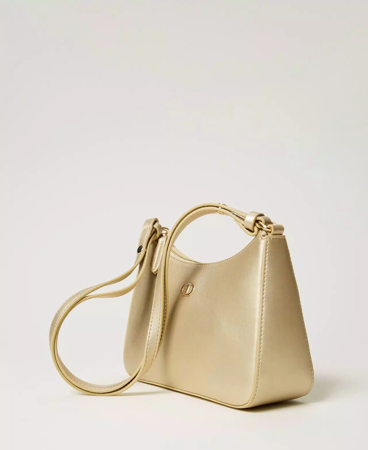 Mini borsa hobo con logo