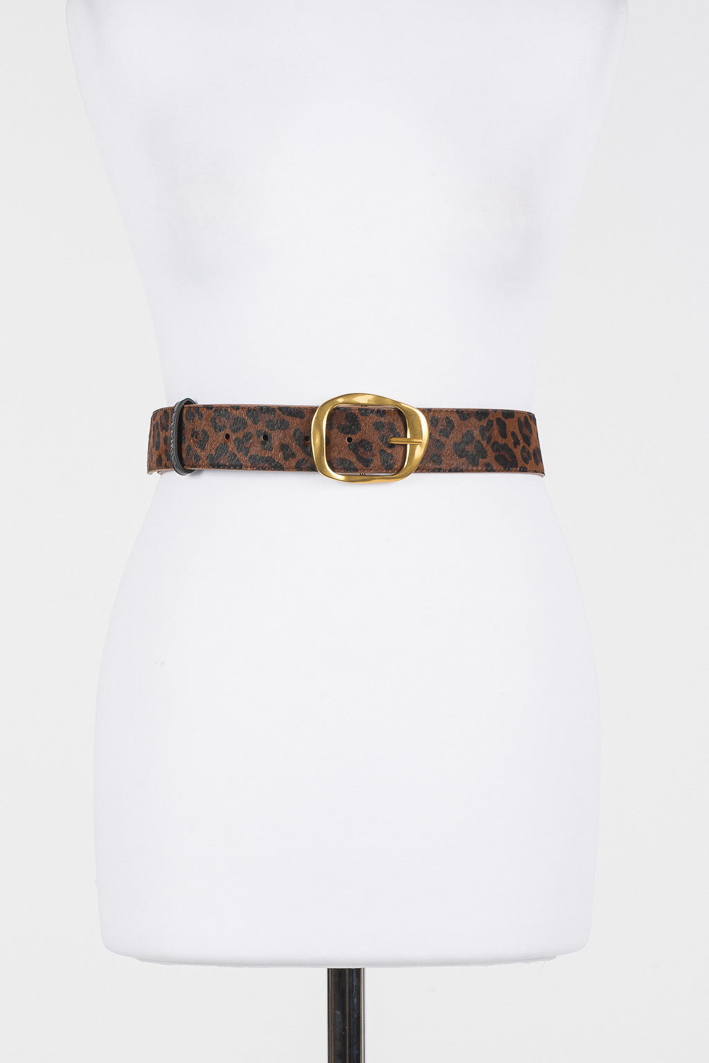 Cintura in pelle animalier