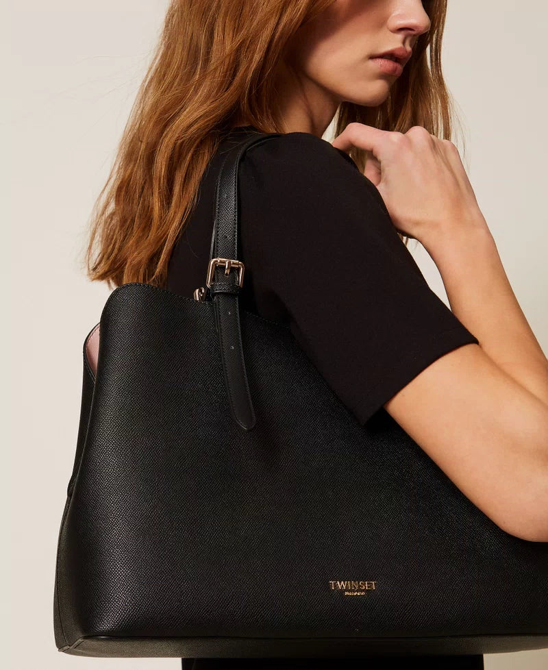 Borsa tote con fibbie