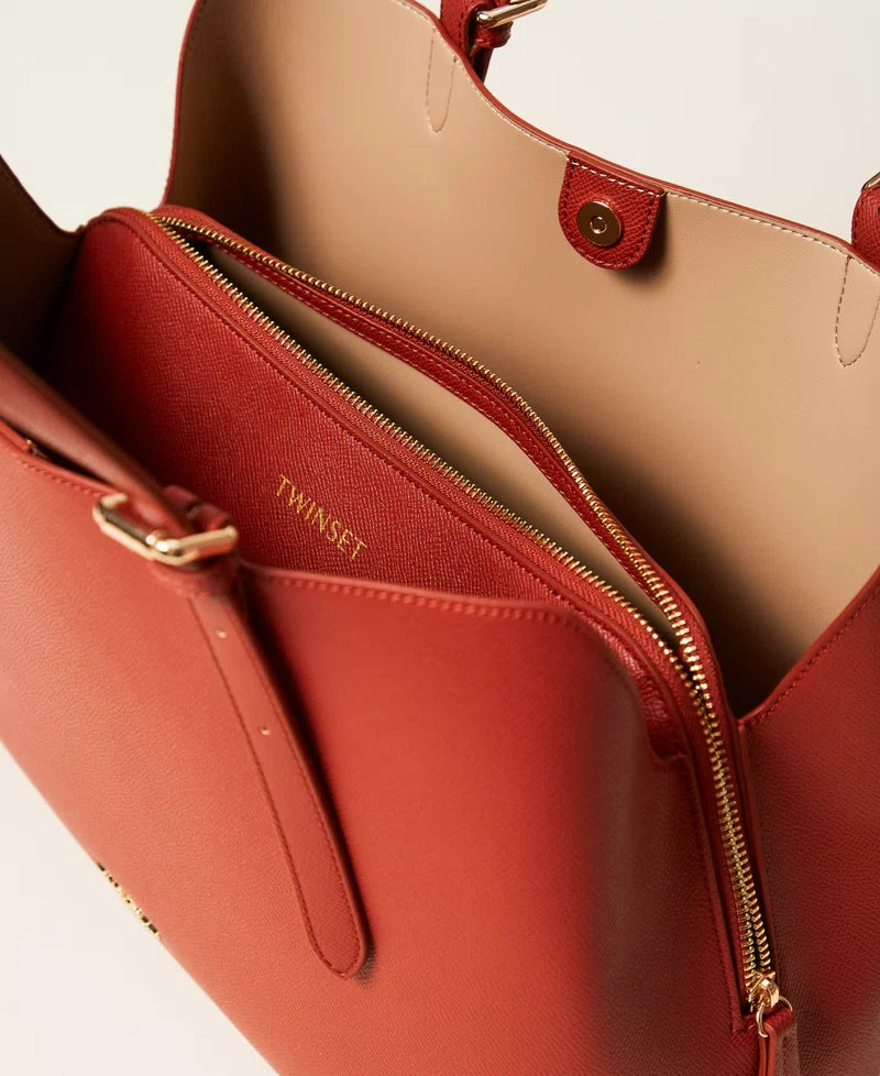 Borsa tote con fibbie