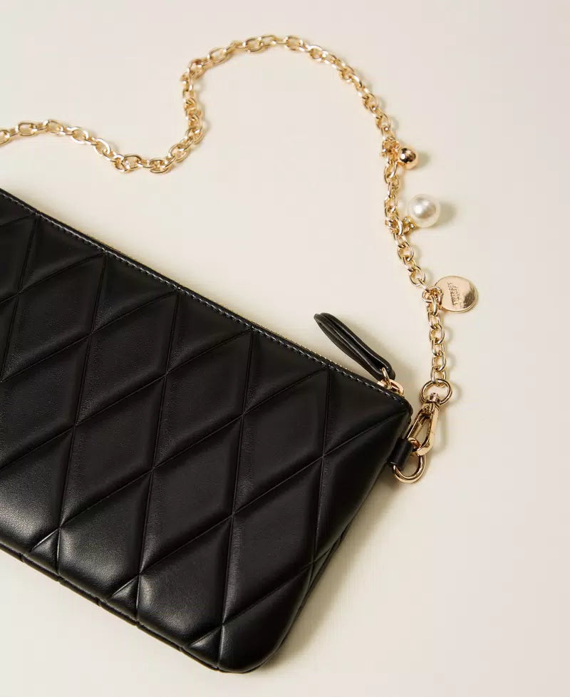 Mini borsa quilted con logo