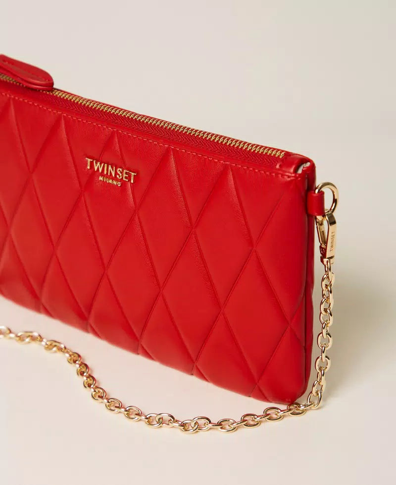 Mini borsa quilted con logo