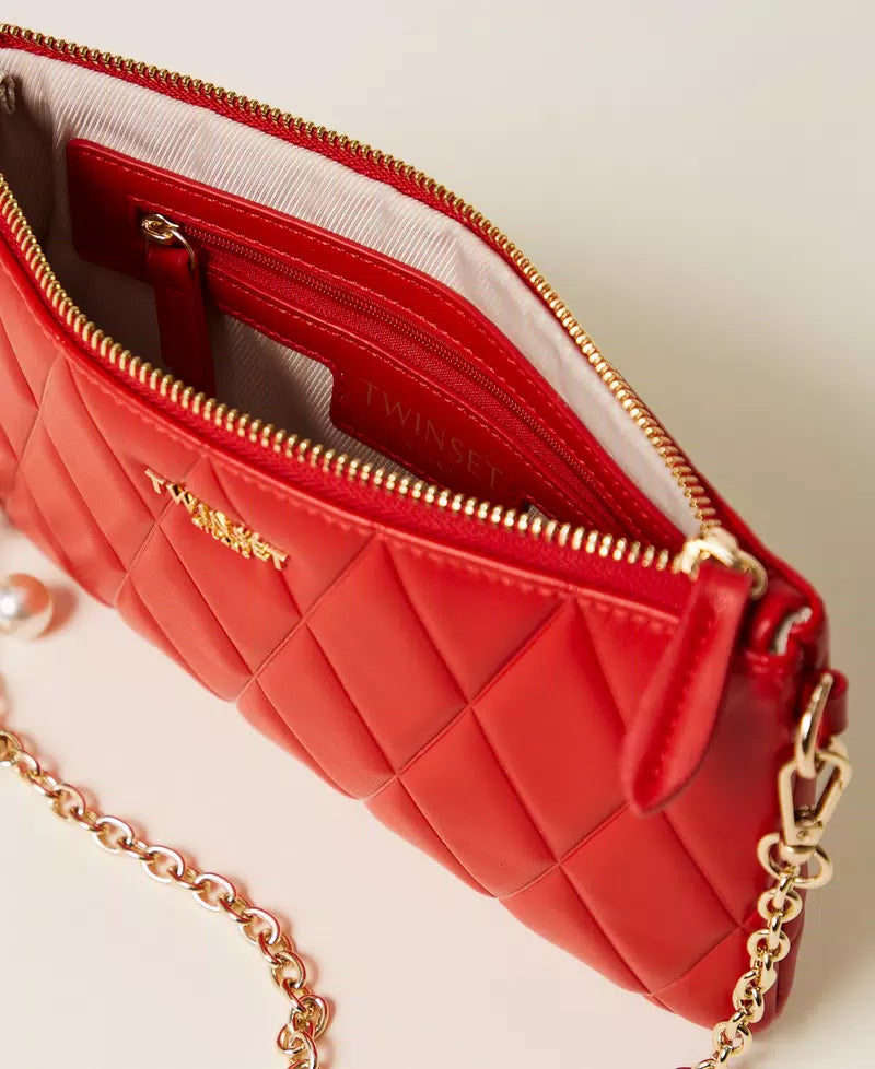 Mini borsa quilted con logo