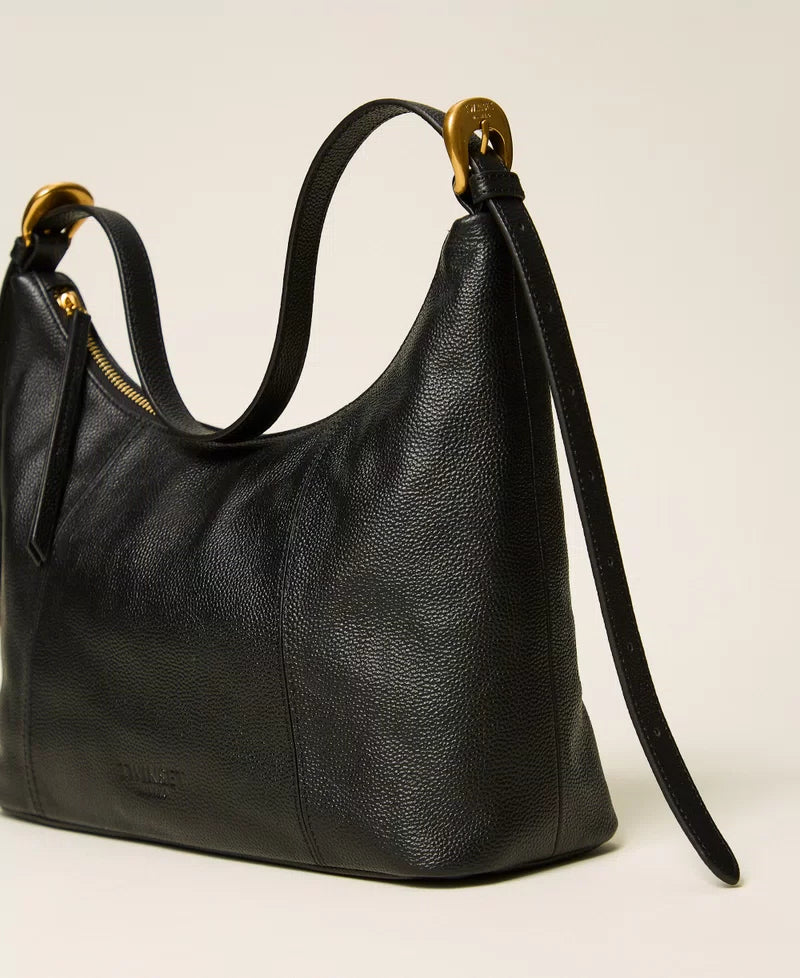 Borsa hobo regolabile in pelle