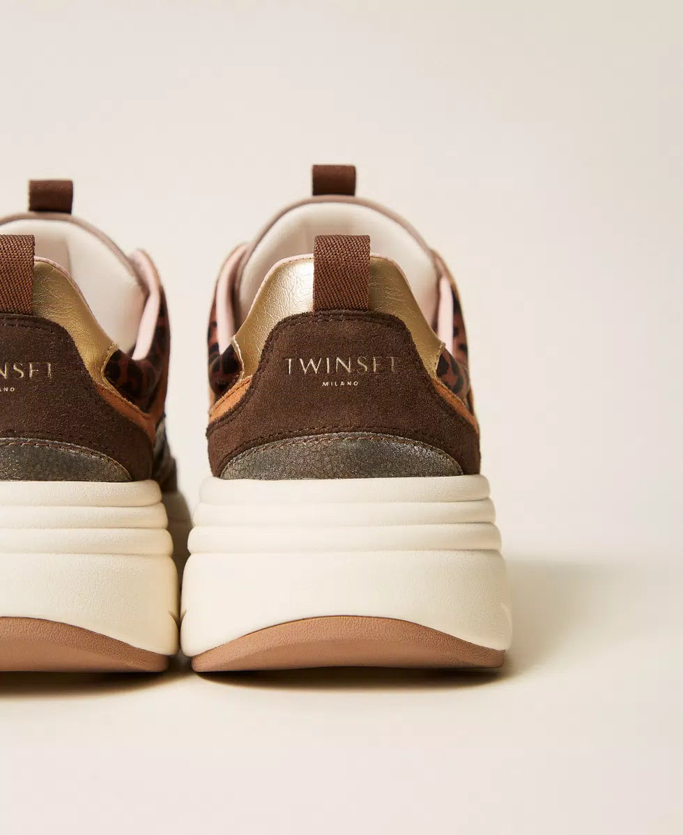 Sneakers running animalier