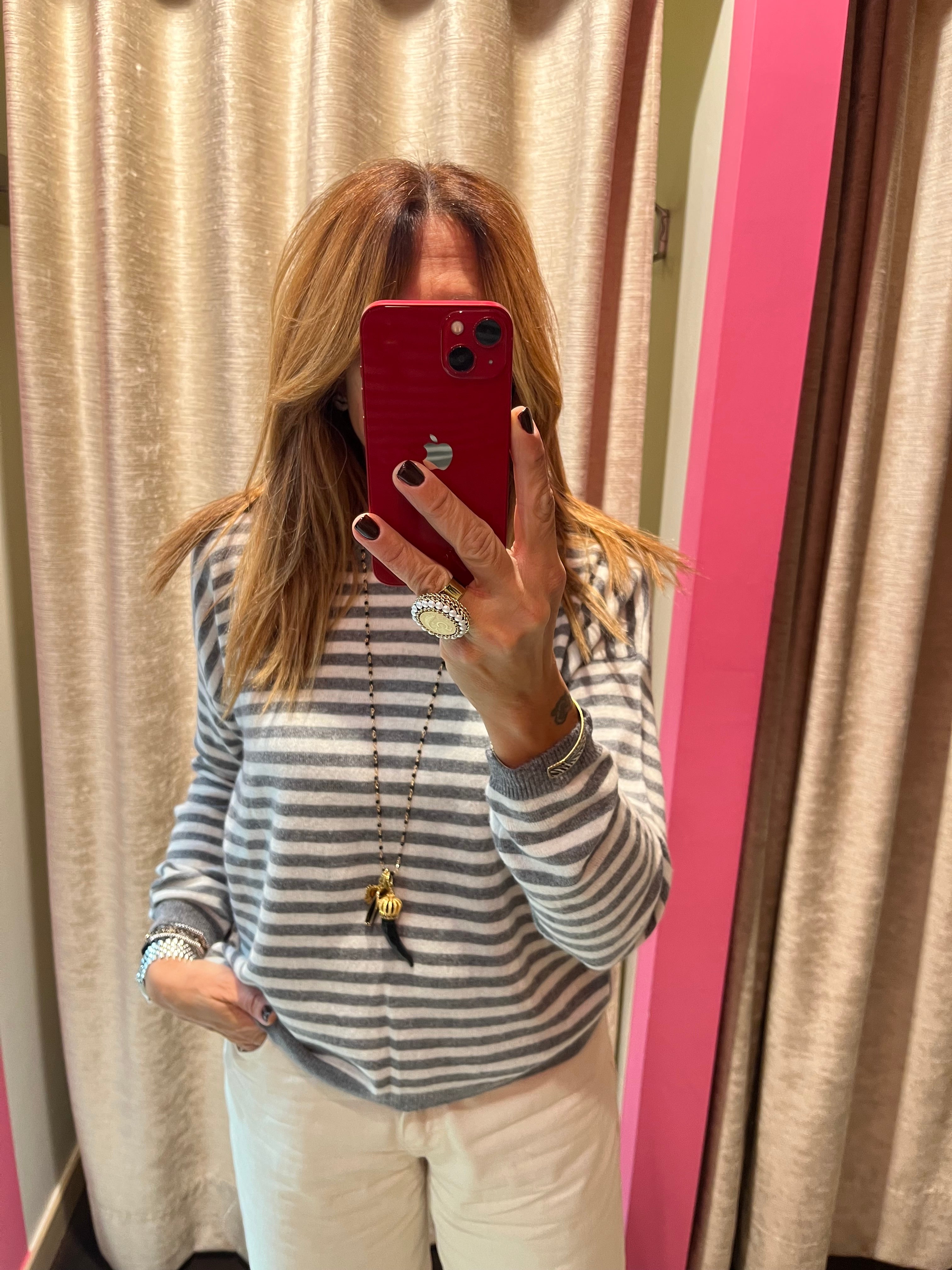 Maglia righe in lana