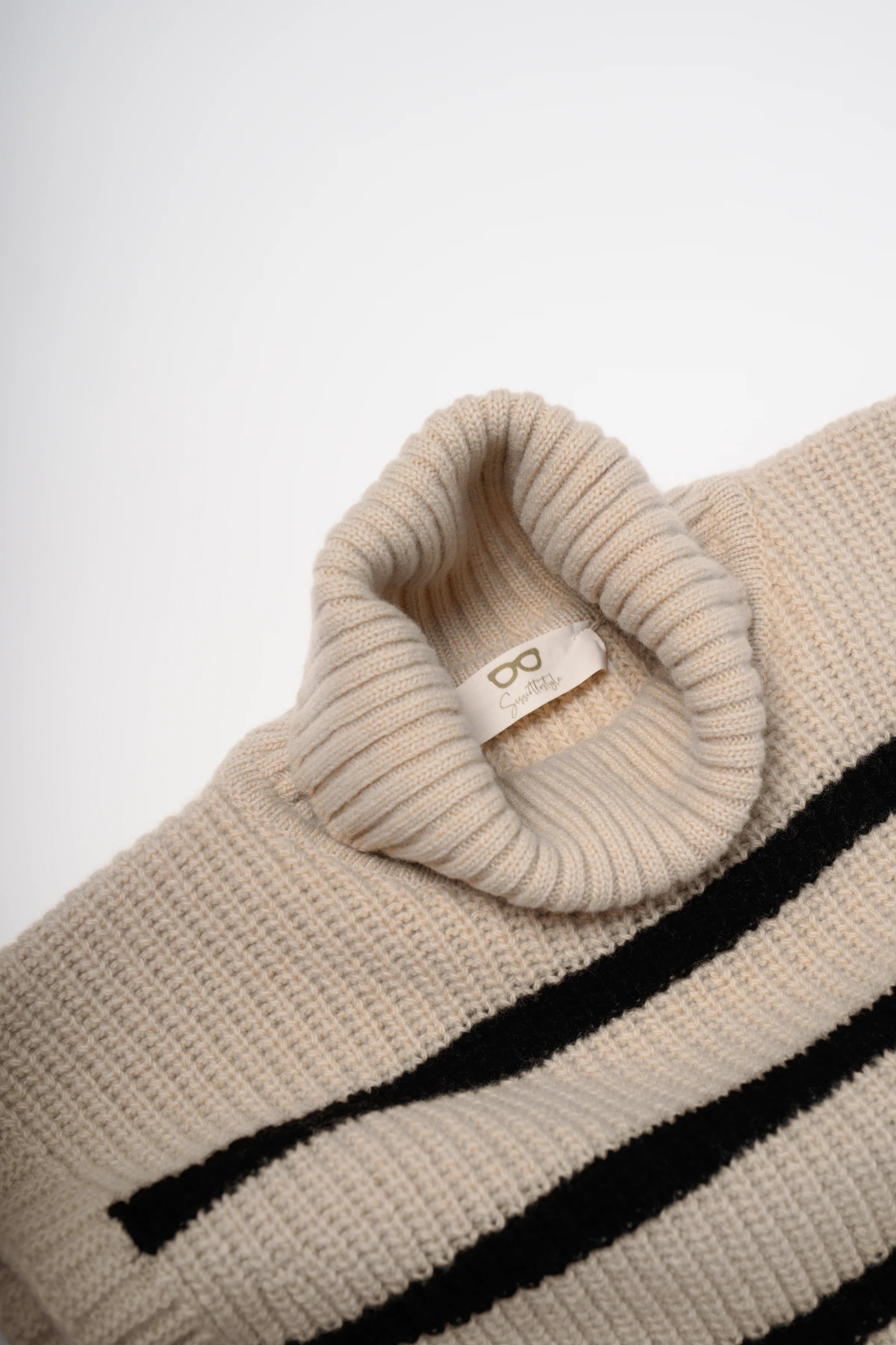 Davantino righe beige/nero