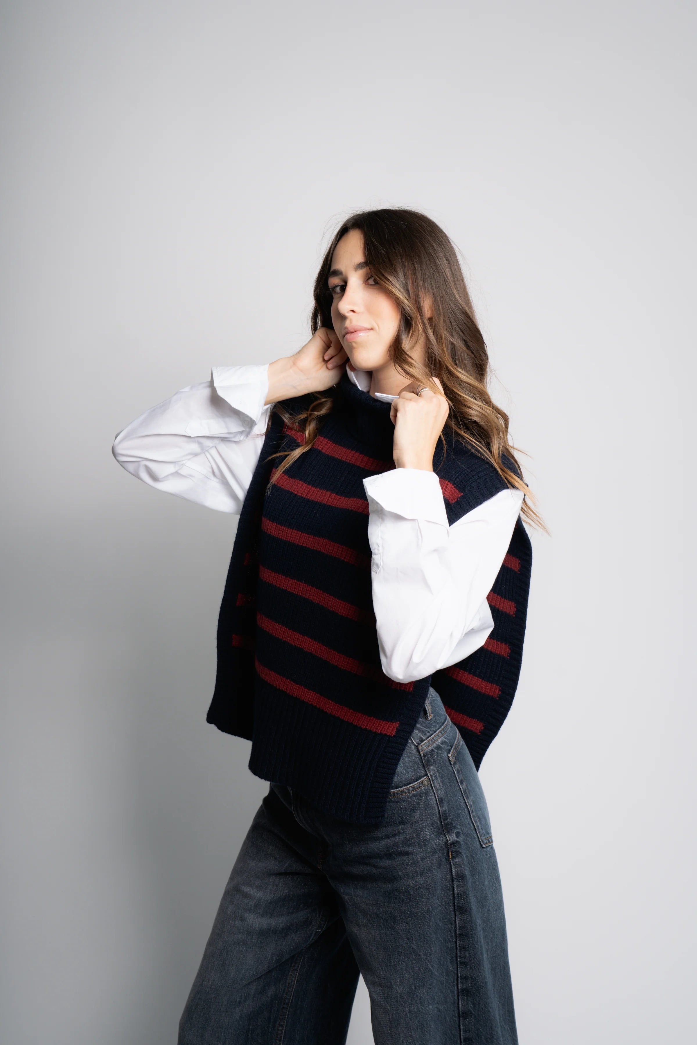 Davantino righe blu/bordeaux