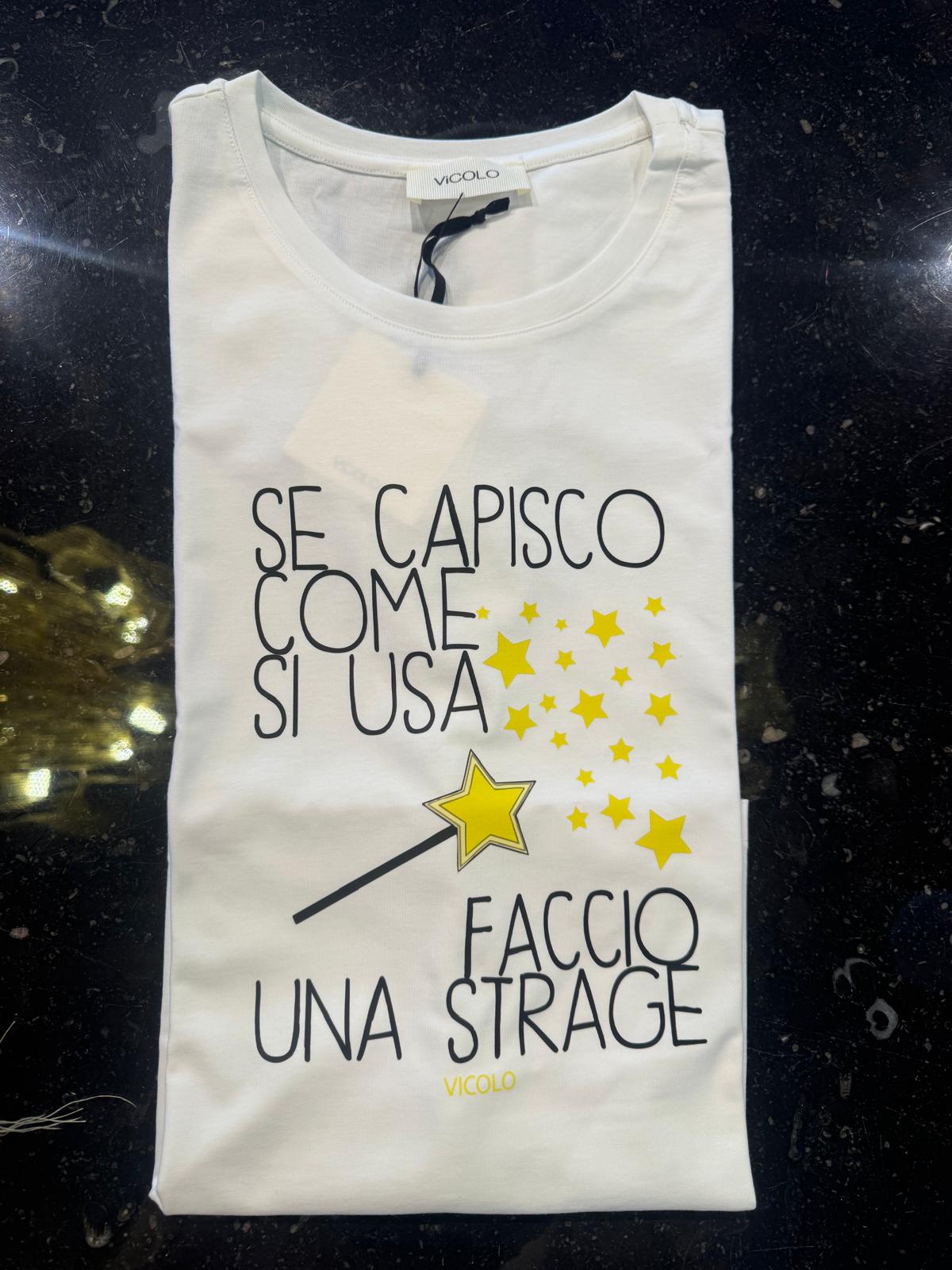 T-shirt stampa bacchetta magica
