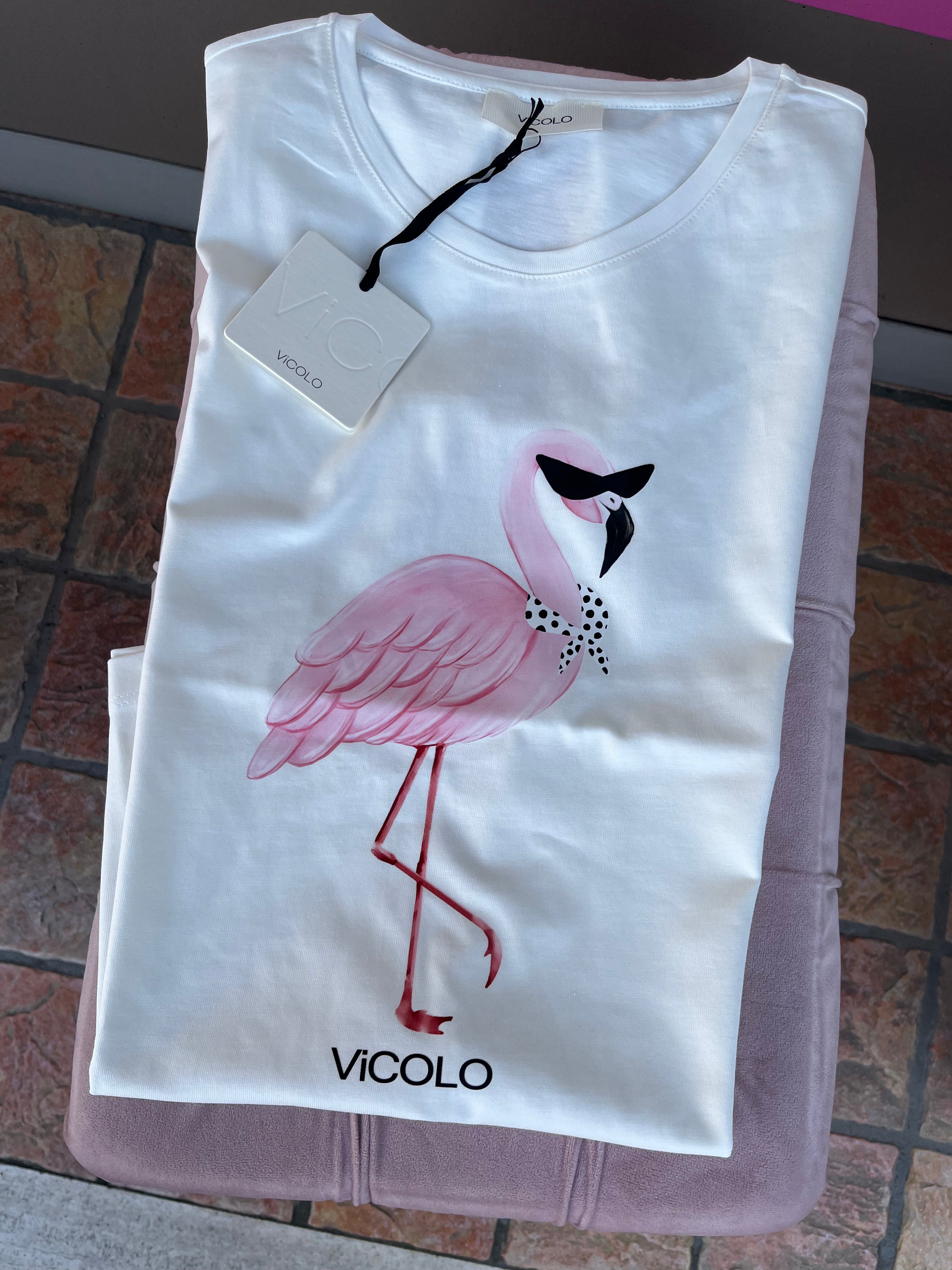T-shirt fenicottero