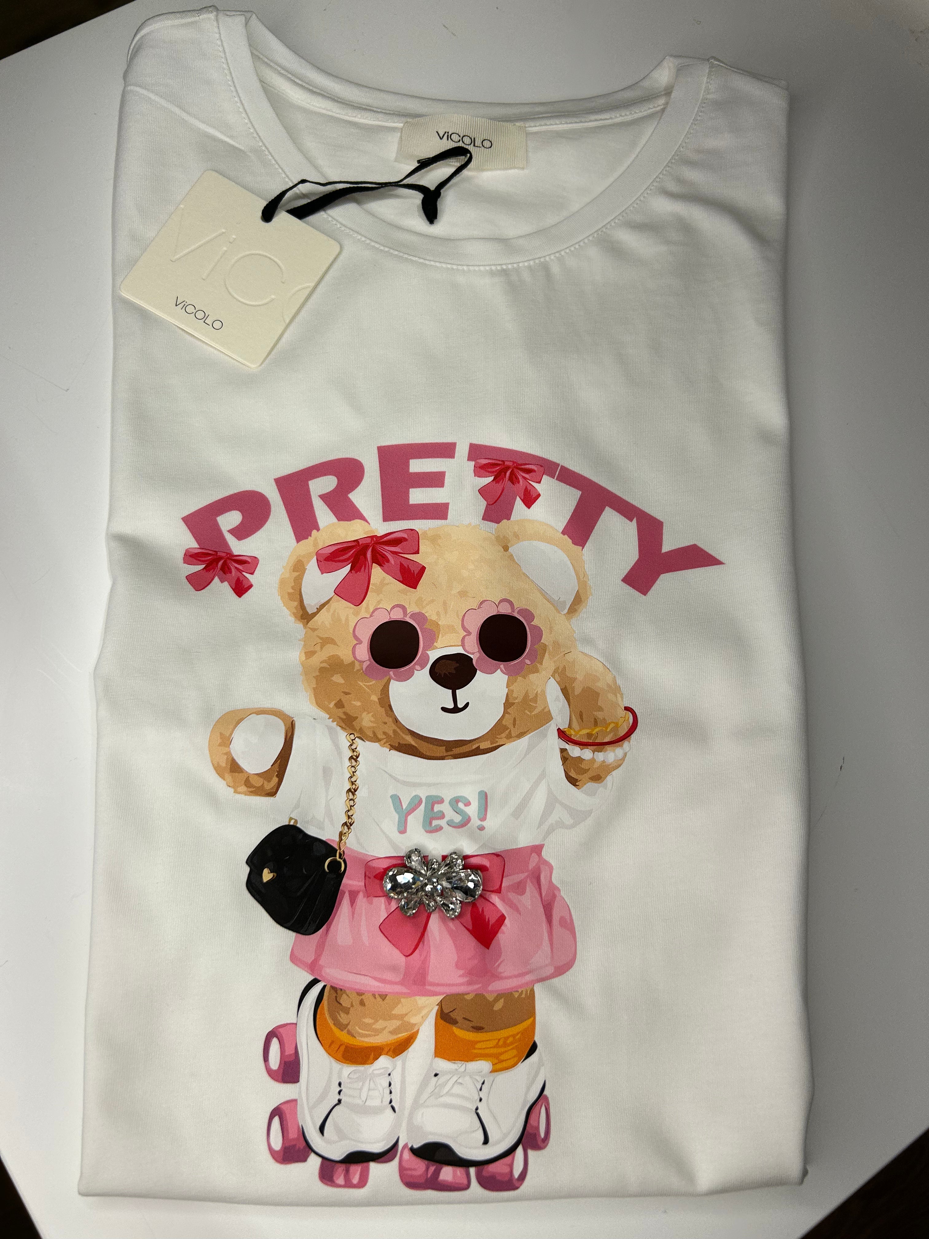 T-shirt orsetto Pretty