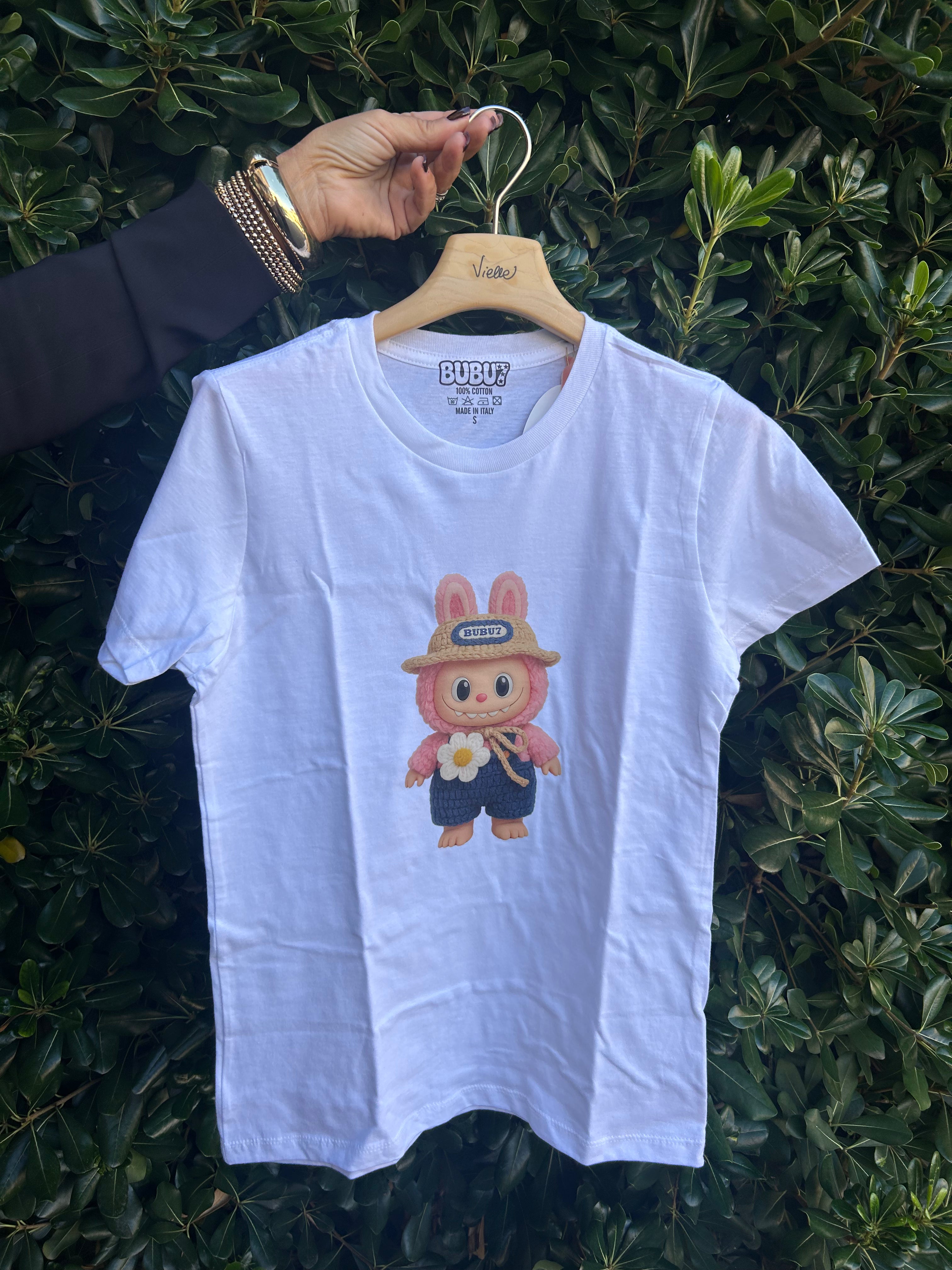 T-shirt labubu crochet