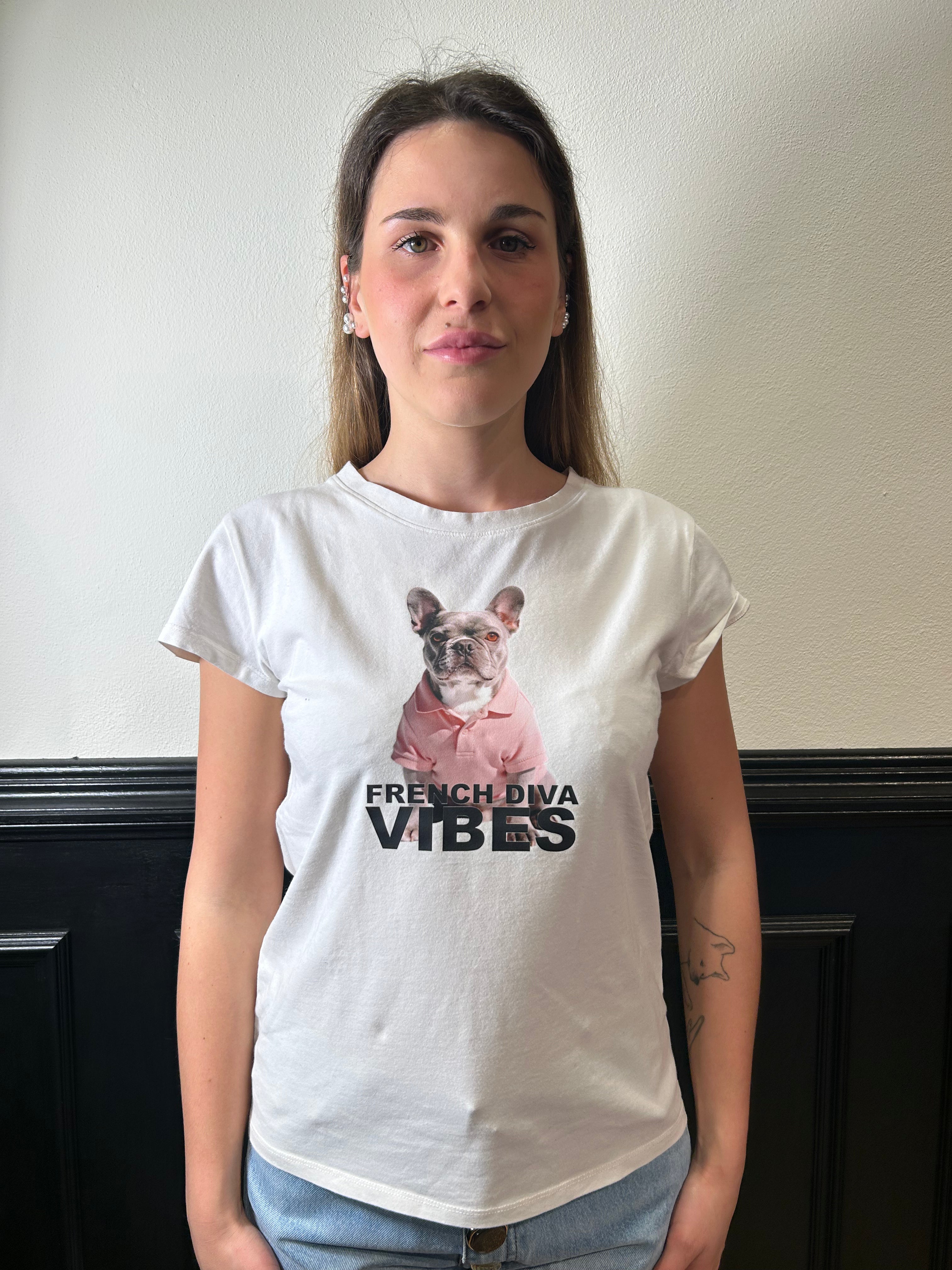 T-shirt stampa bull dog