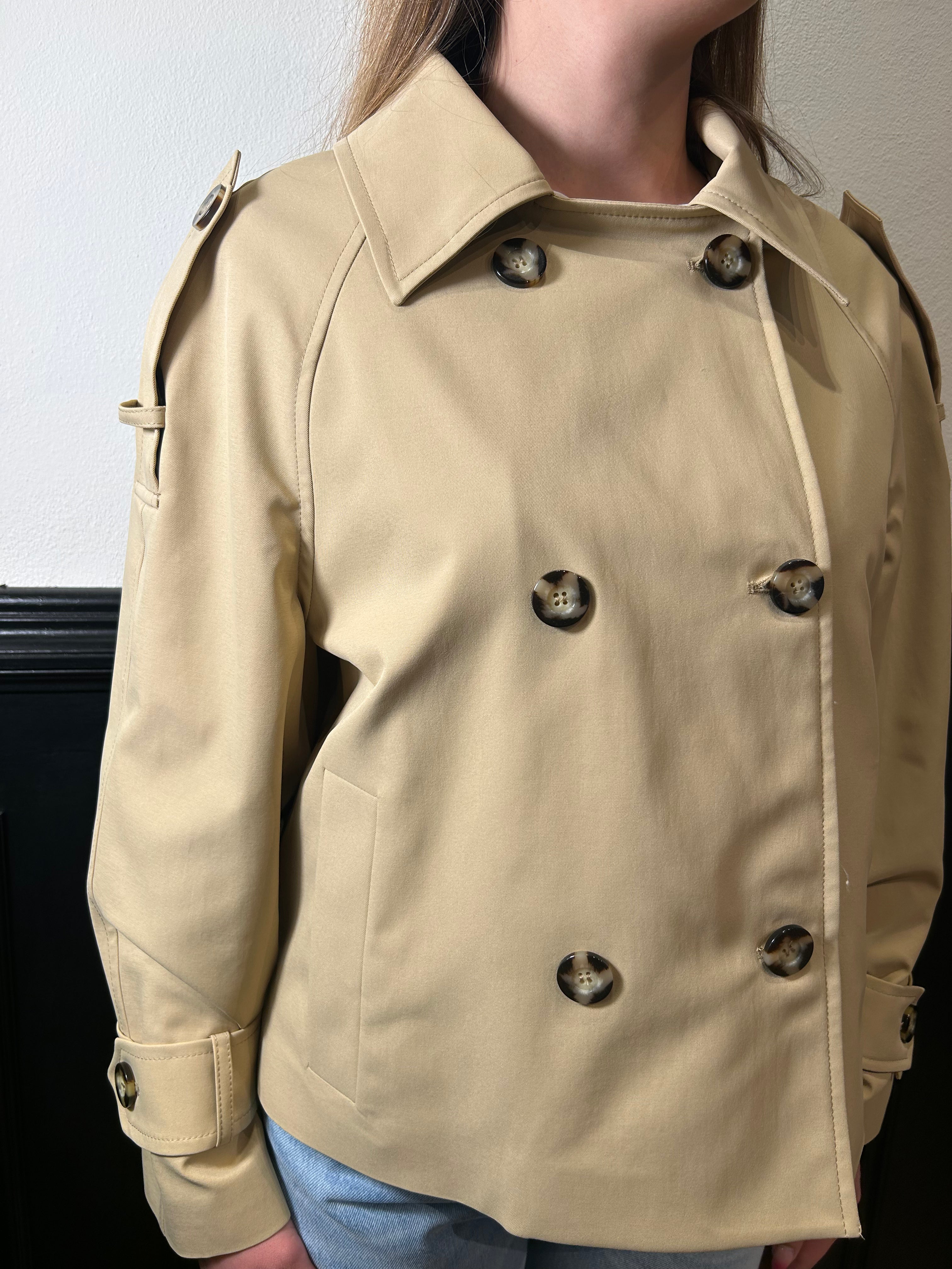 Trench corto doppiopetto