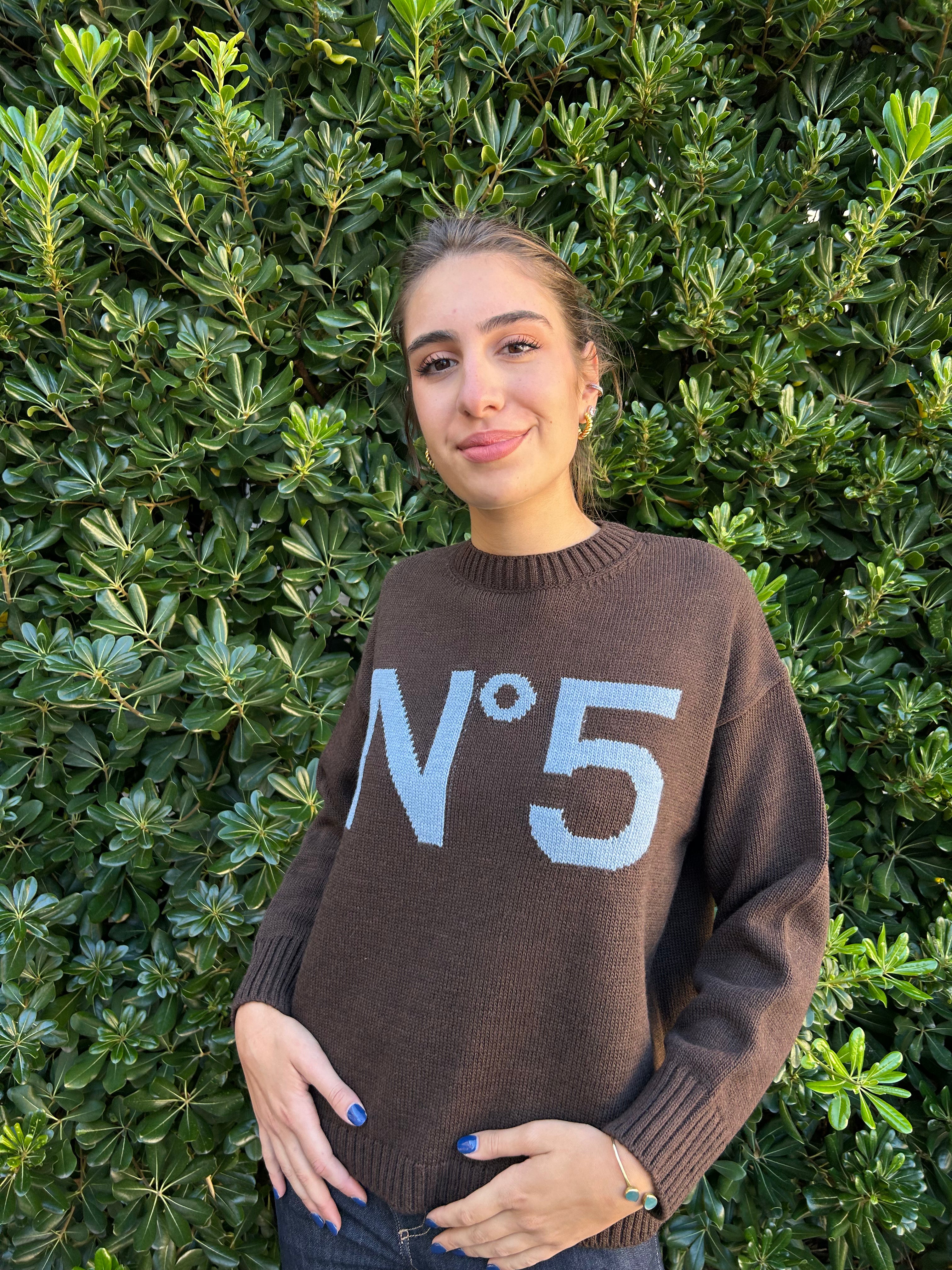 Pullover stampa N°5