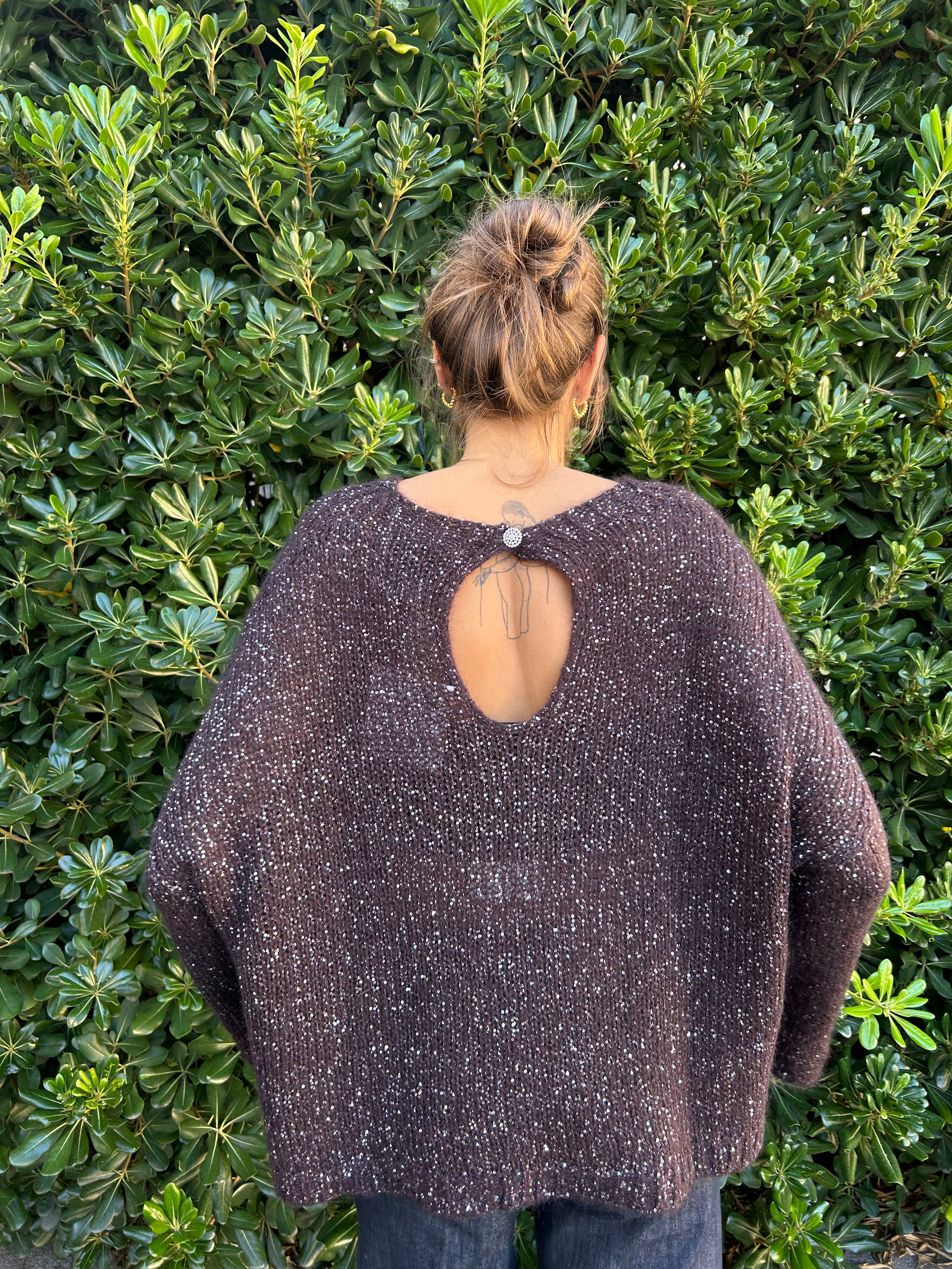 Pull con dettaglio strass