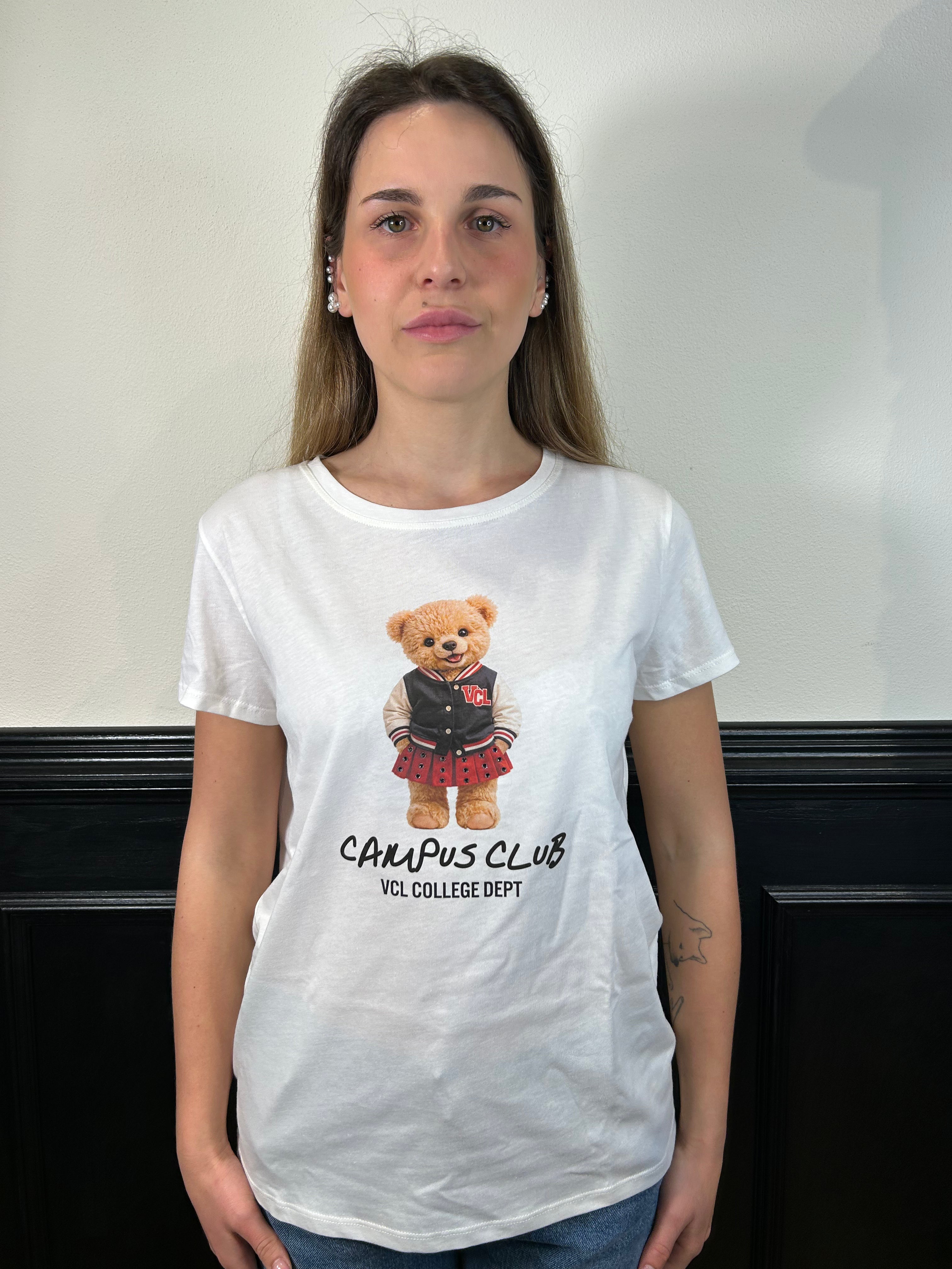 T-shirt regular stampa orsetto