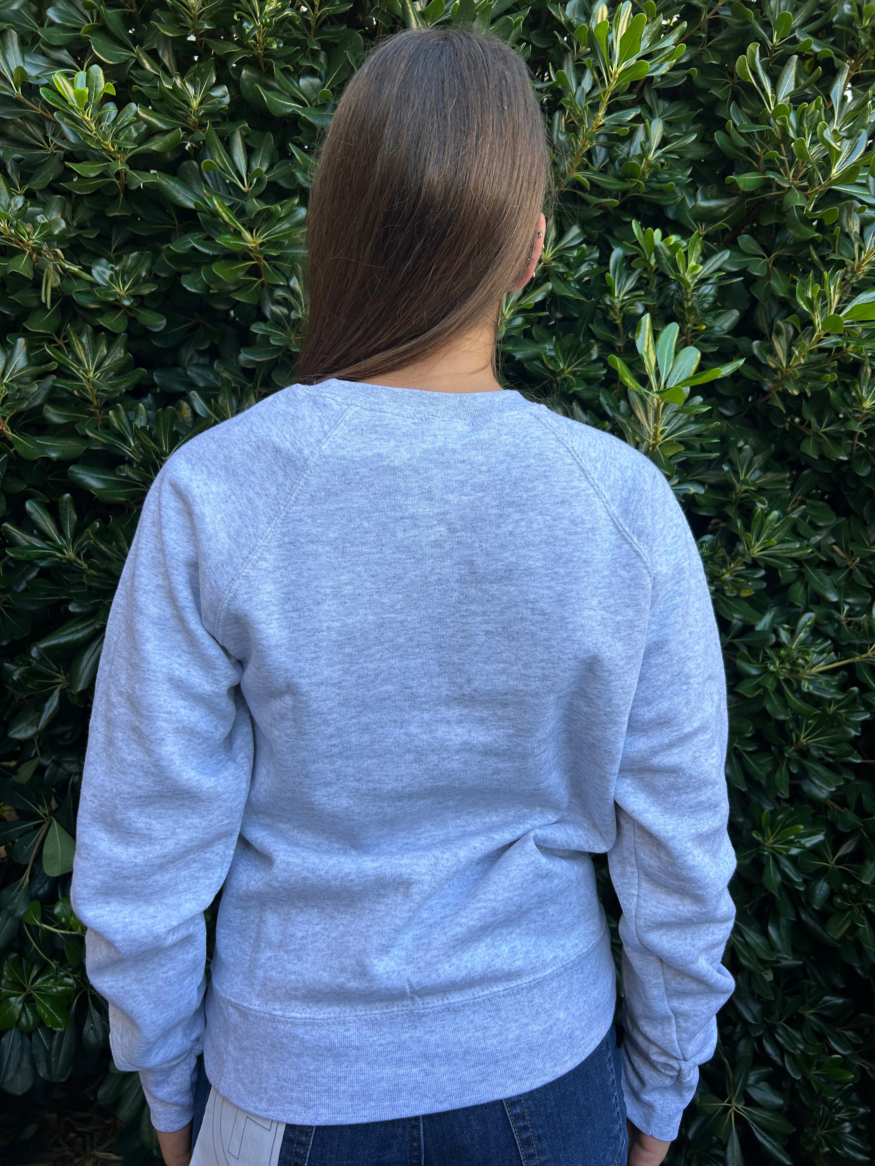 Felpa bull dog grigia