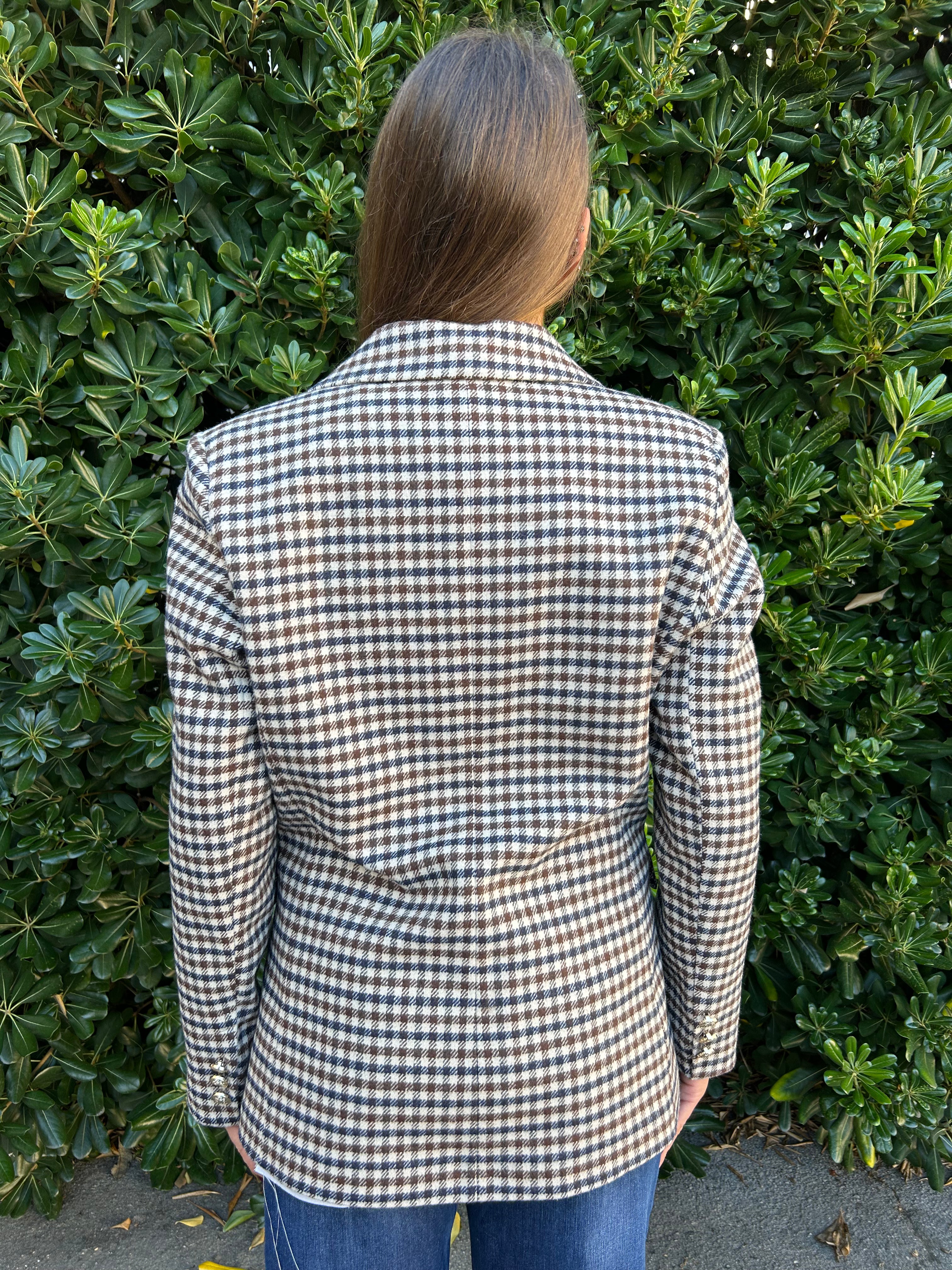 Giacca doppiopetto quadri