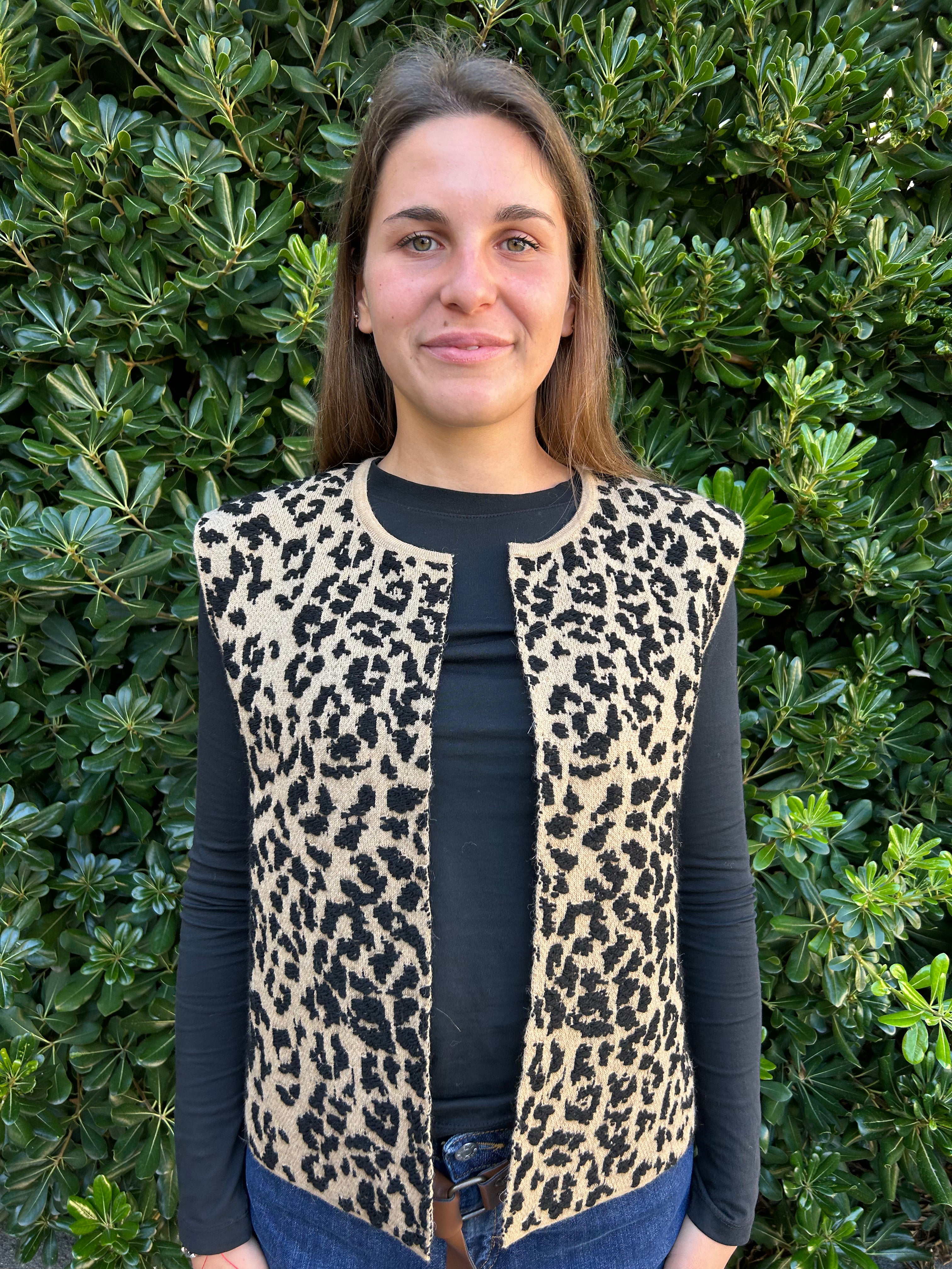 Gilet stampa maculata